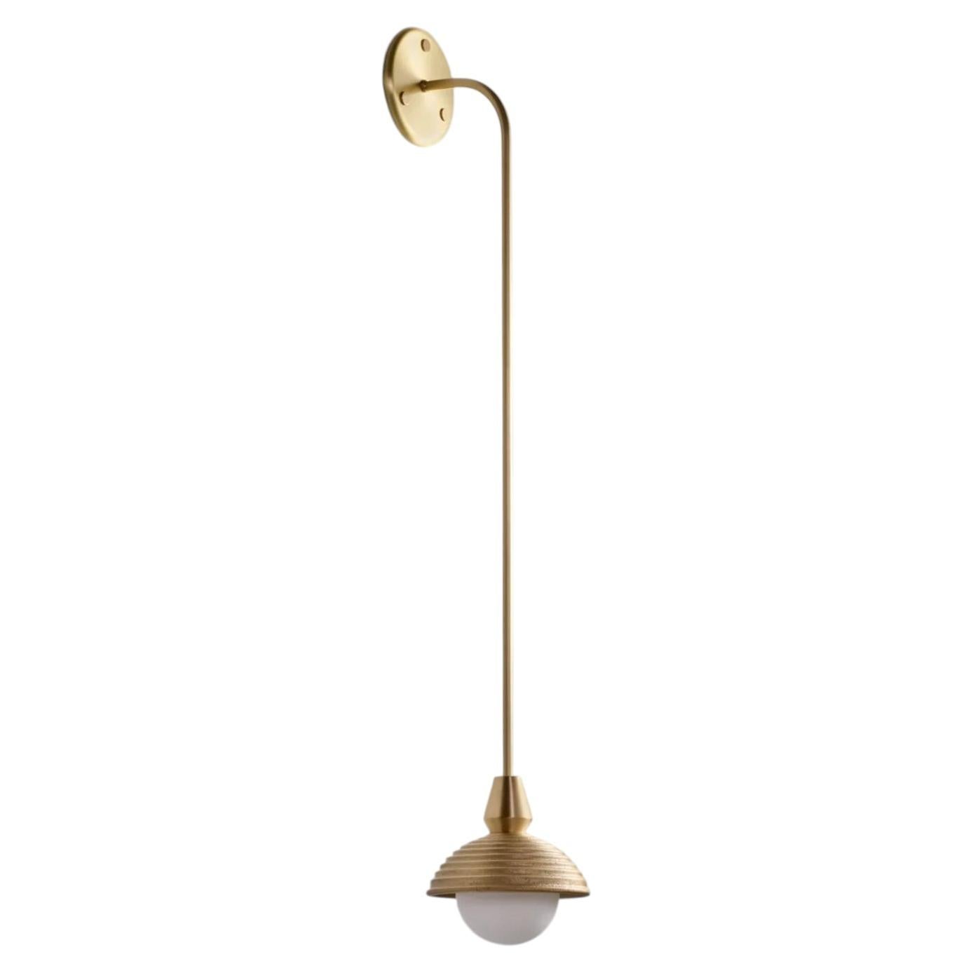 Eos Brass Wall Light Drop Long by Bert Frank