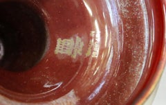 Eosin Glased Ceramic Candleholder by Zsolnay, 1930s