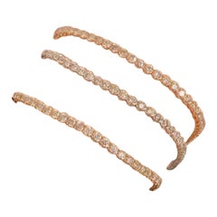 Ēostre 3ct Diamonds Tennis 3 Colour Gold Bracelet
