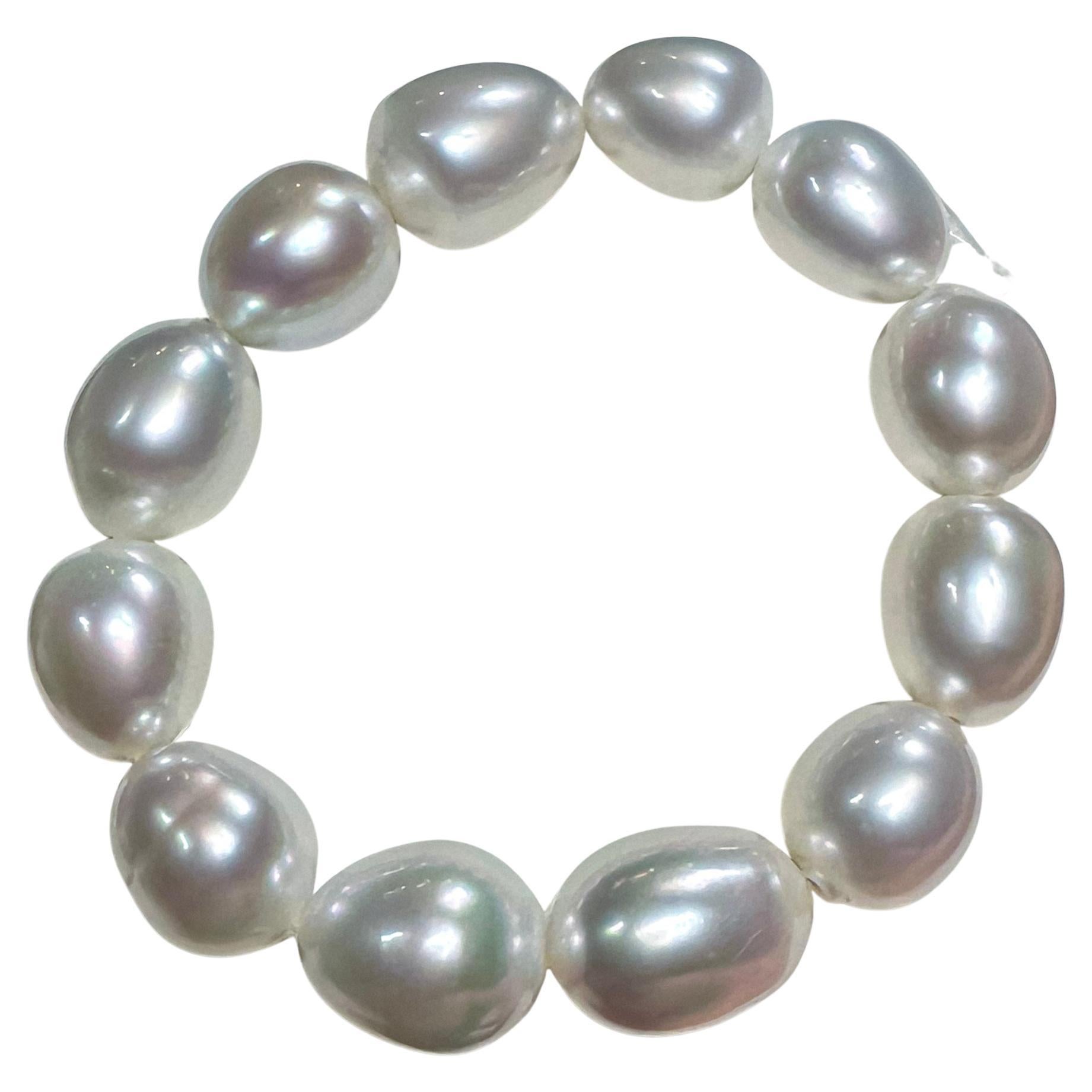 Eostre Australian South Sea oval Pearl Bracelet