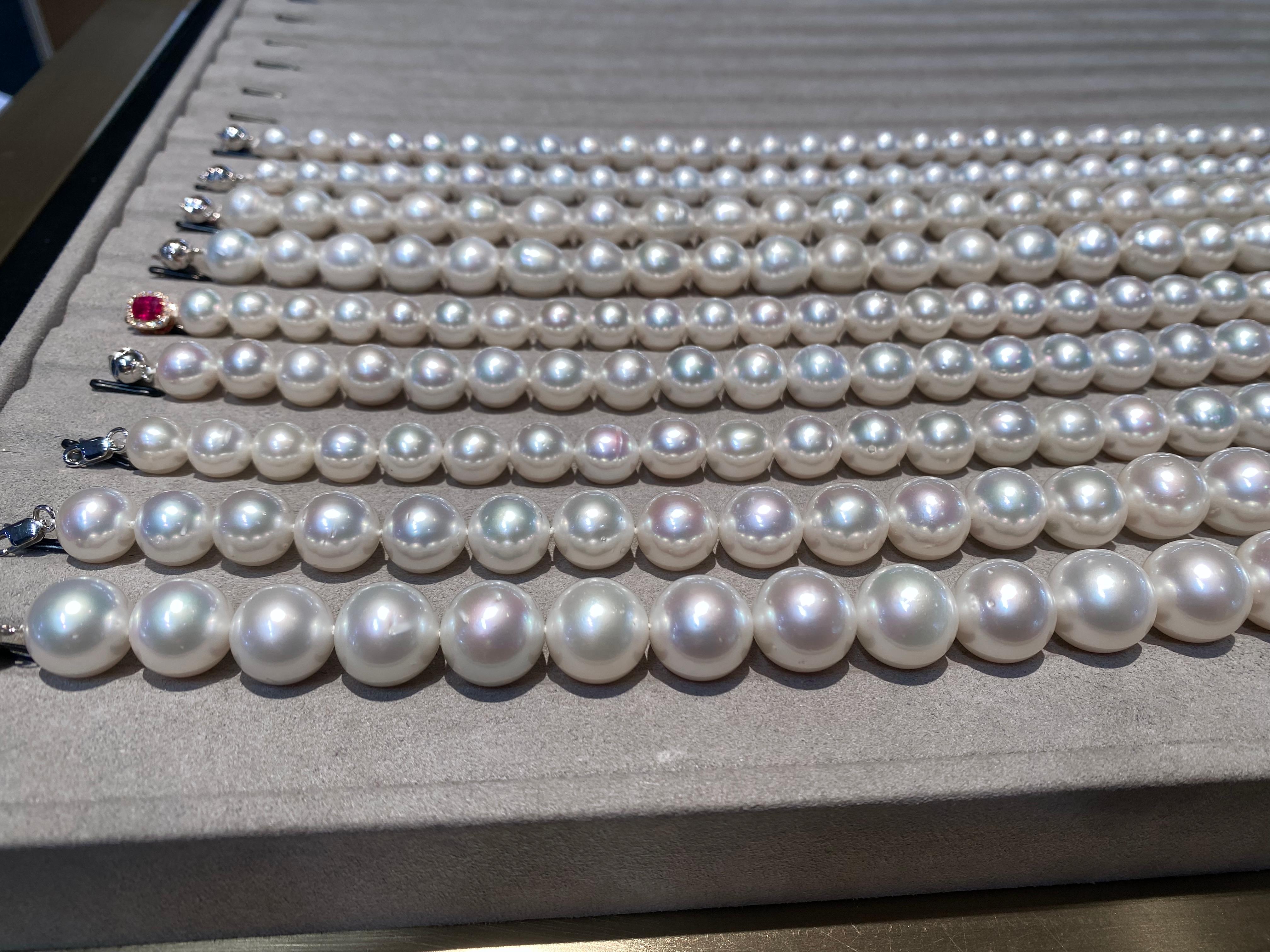 Eostre Australian South Sea  Pearl Strand Necklace In New Condition For Sale In Melbourne, AU