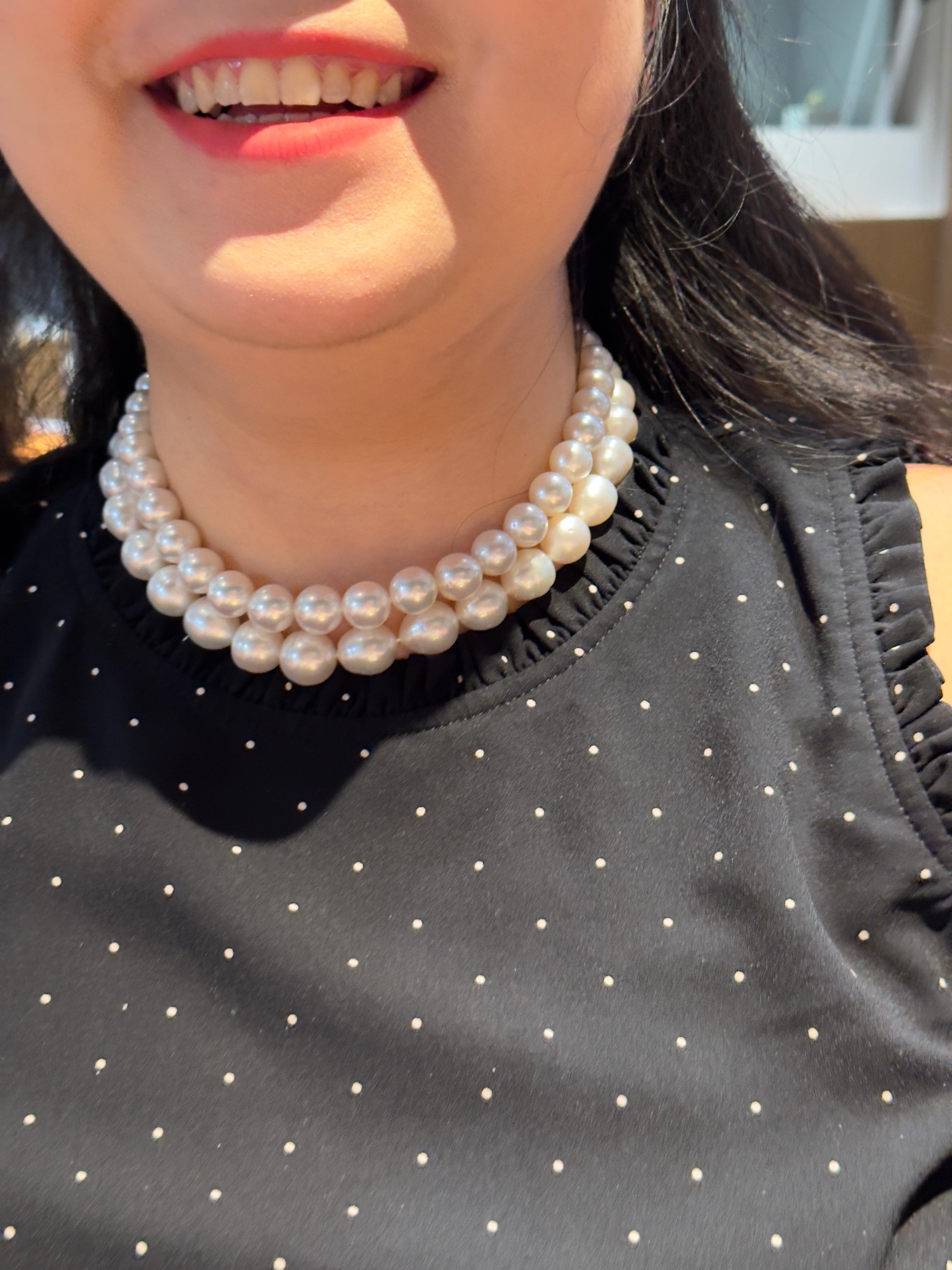 Eostre Australian South Sea  Pearl Strand Necklace For Sale 3