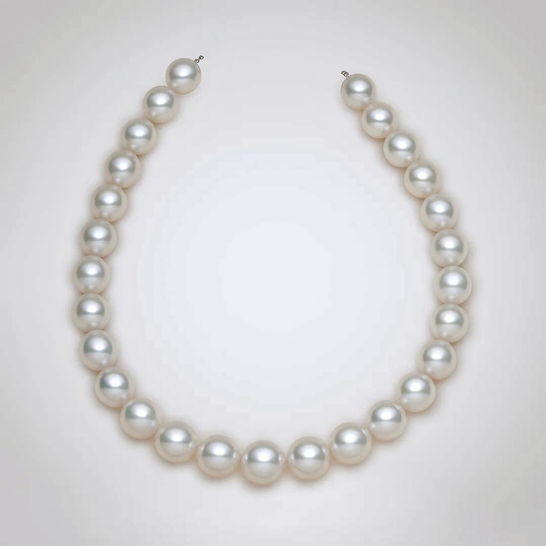 Collana di perle tonde australiane Eostre South Sea