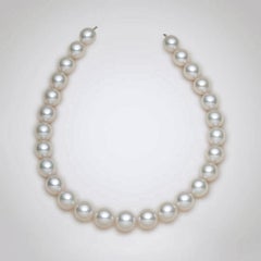 Eostre Australian South Sea Round Pearl Strand Necklace