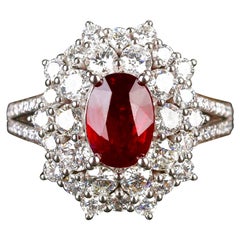 blood dianonds Eostre
CHECK the VIDEO
Blood Ruby 2ct Unheated and Diamond Platinum Ring