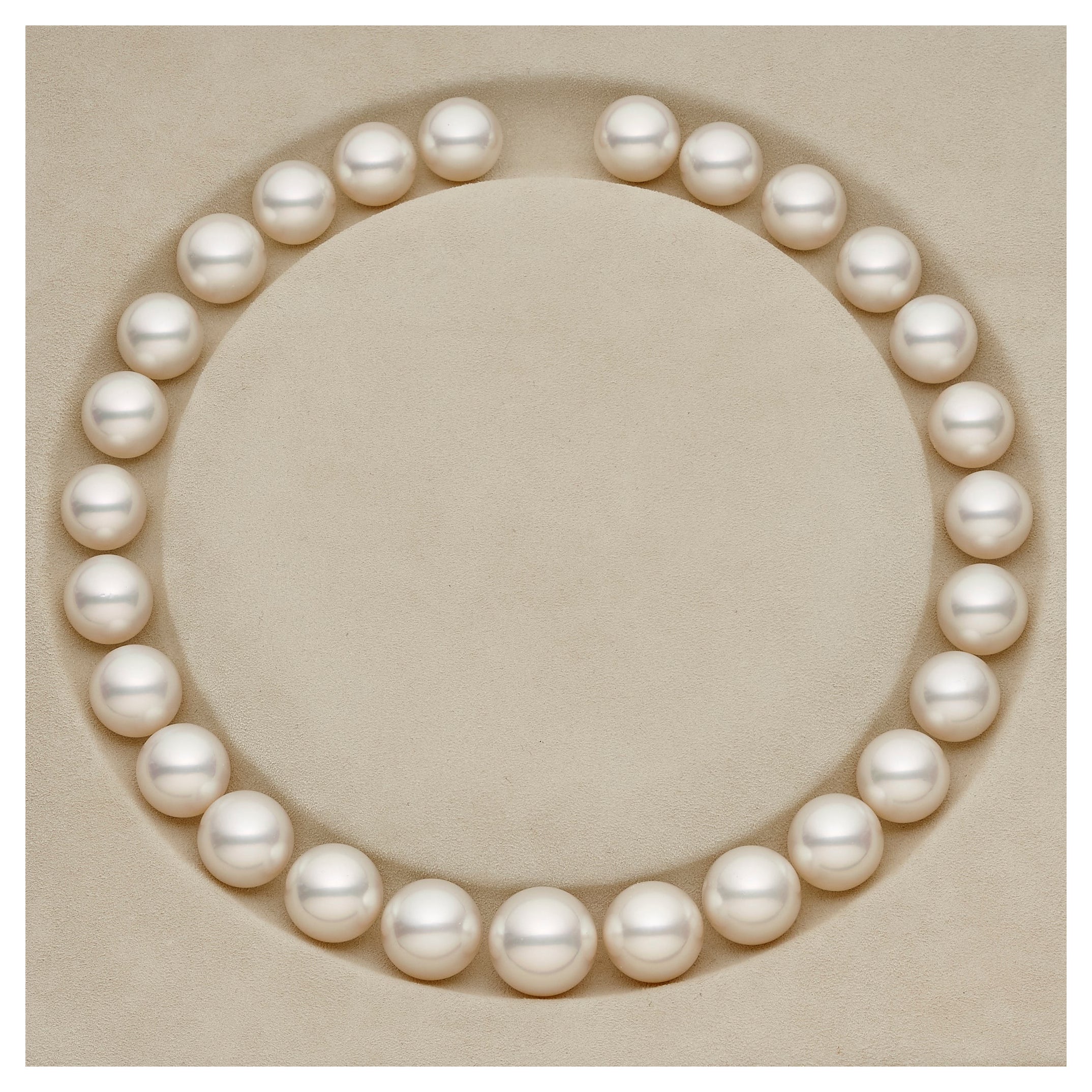 Eostre Round Australian South Sea Pearls Strand For Sale