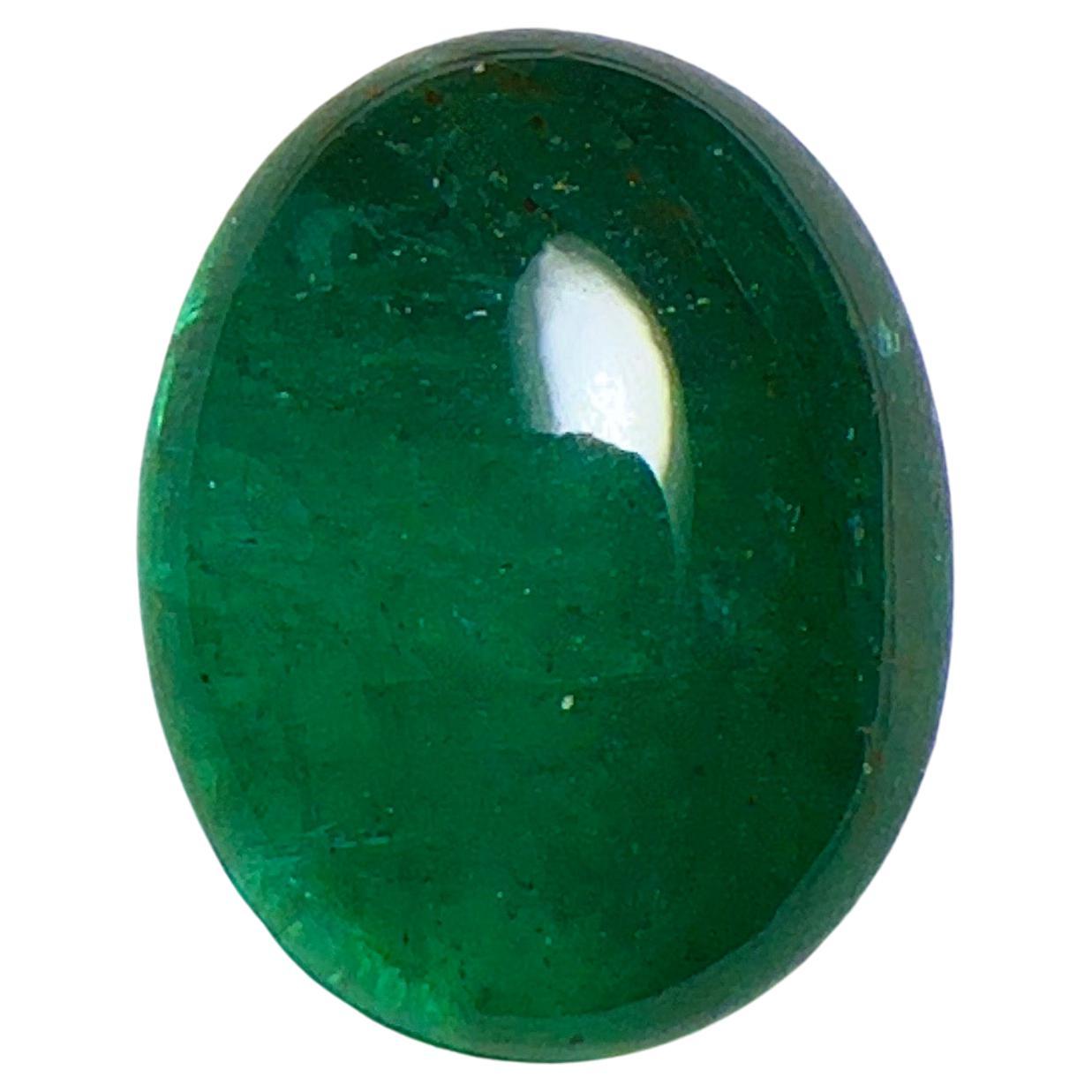 Eostre Vivid Green Emerald Cabochon For Sale