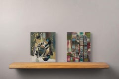 Anticipation, 10 x 8 in. Abstract Textile Mixed Media Fiber Wall Art