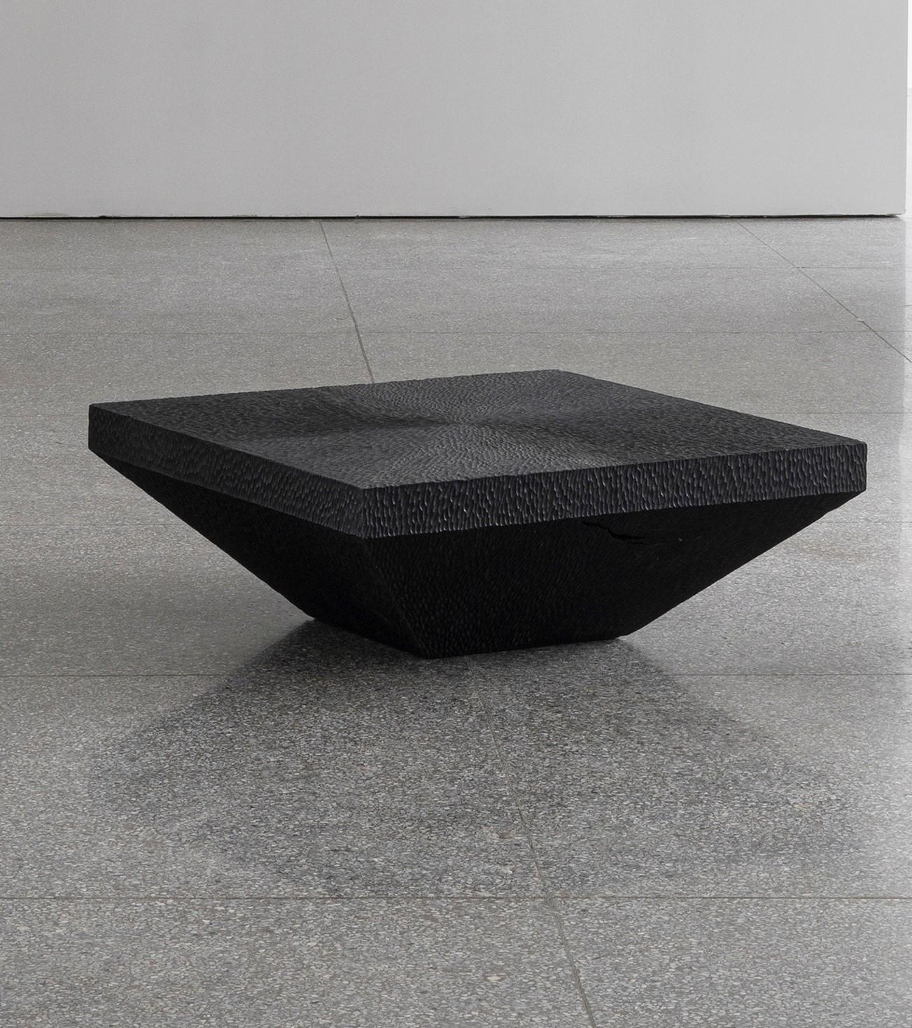 Epang 03 coffee table by Sing Chan Design
Dimensions: W 80 x D 70 x H 25 cm
Materials: Manual sculpture, teak, black paint, waxing.

Sing Chan ( Chinese: 陈星宇/Xingyu Chen), the founder of SINGCHAN DESIGN, was born in 1990, and graduated from the