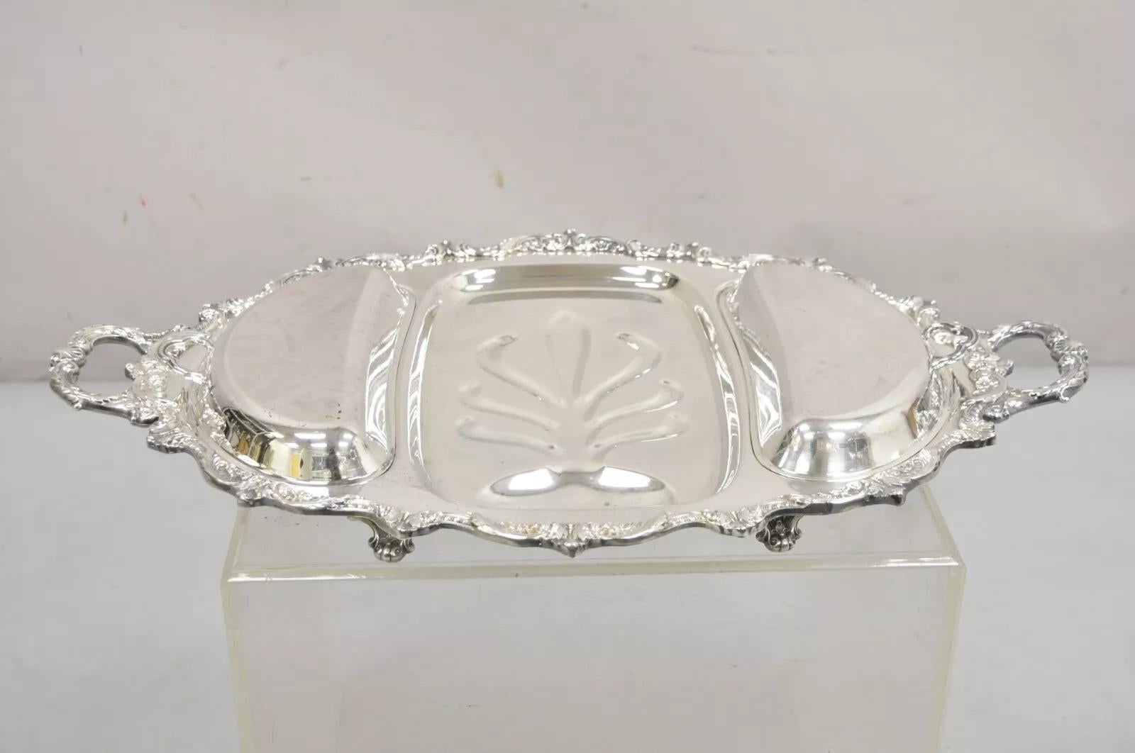 EPCA Plato de plata inglesa antigua de Poole 5036 Cubertería Bandeja de servir en venta 5