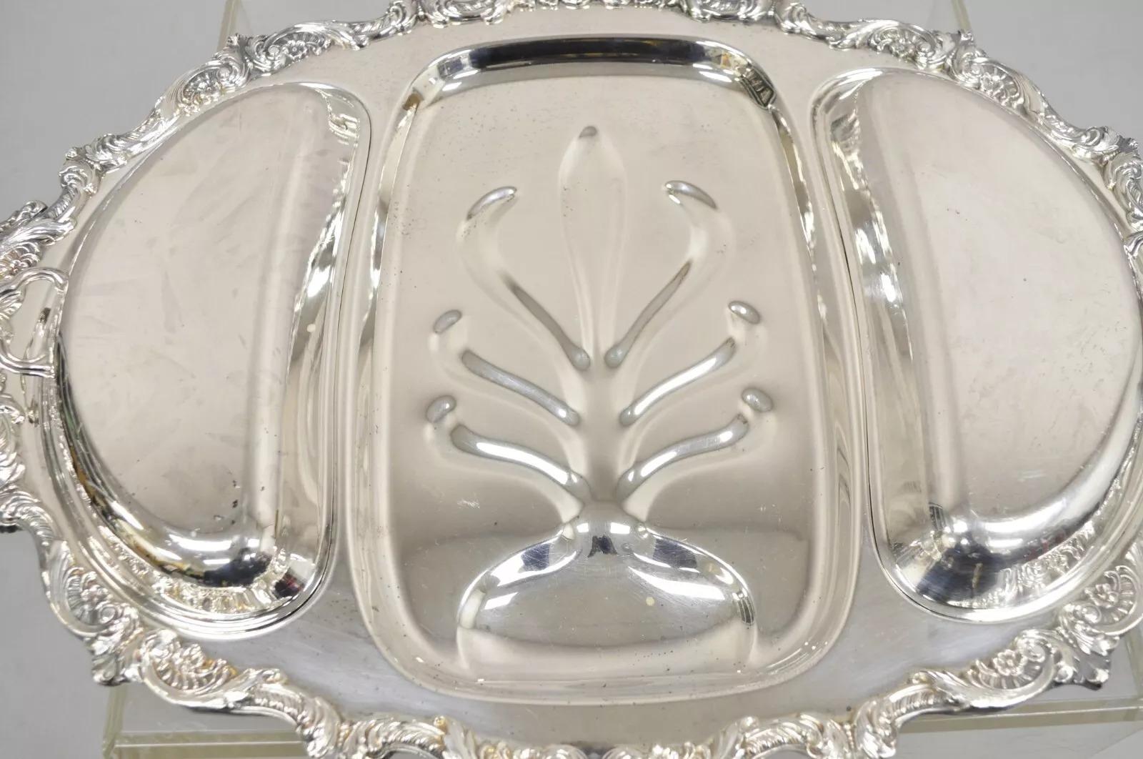 EPCA Plato de plata inglesa antigua de Poole 5036 Cubertería Bandeja de servir Desconocido en venta