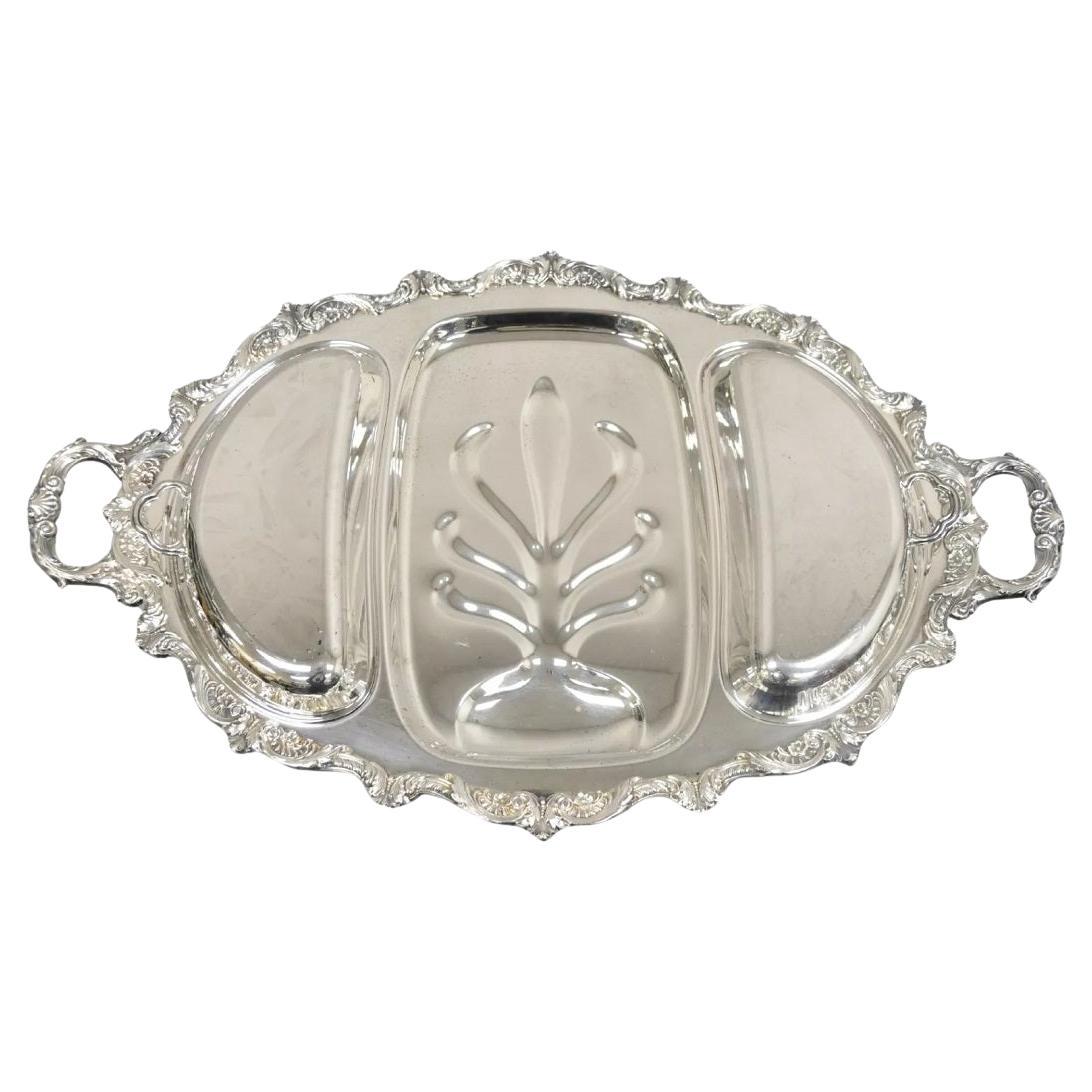 EPCA Plato de plata inglesa antigua de Poole 5036 Cubertería Bandeja de servir