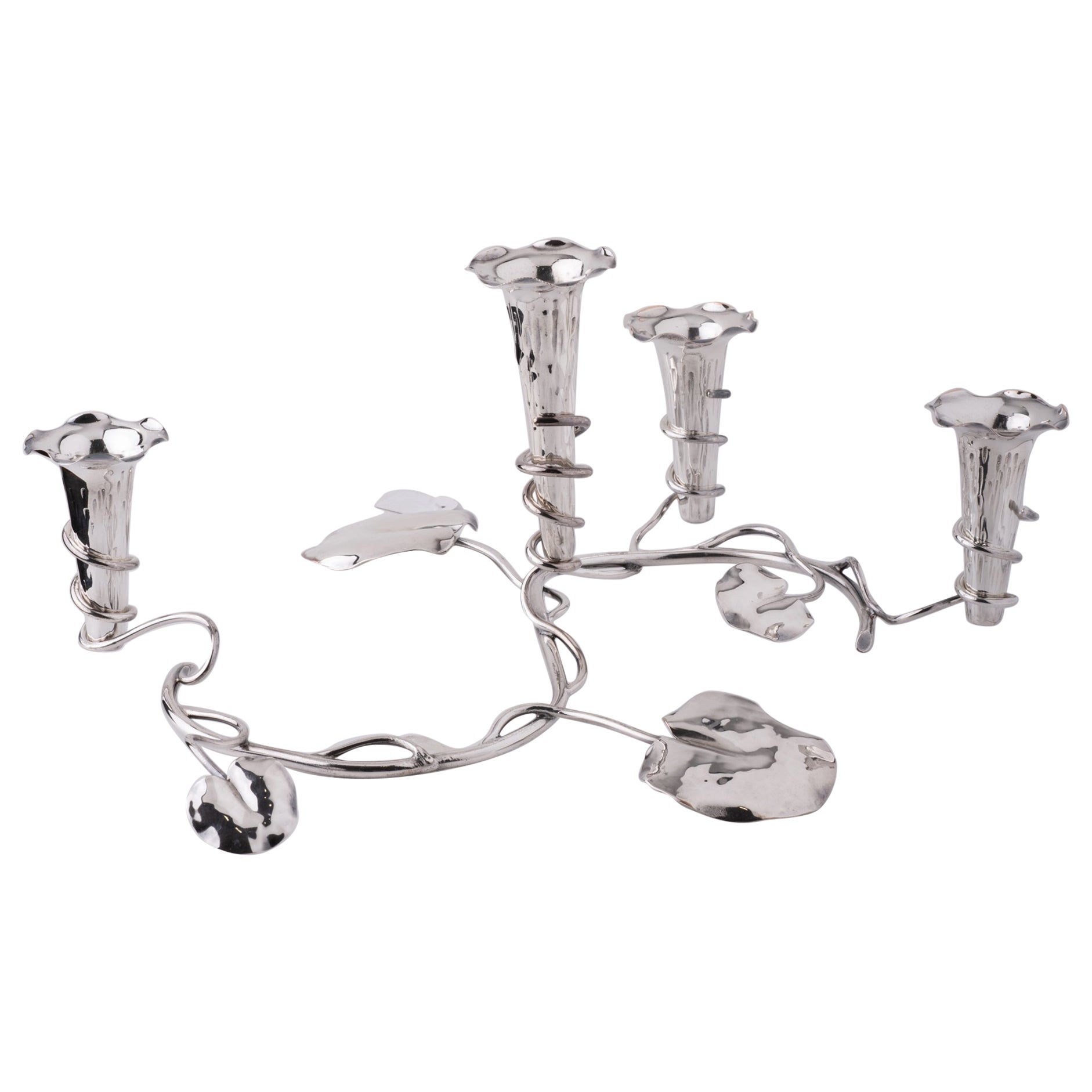 Epergne versilbert mit Blumenhaltern im Angebot
