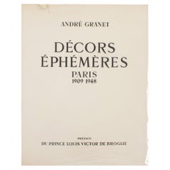 Ephemeral Decorations in Paris French Book by André Granet Original 1948 Edition