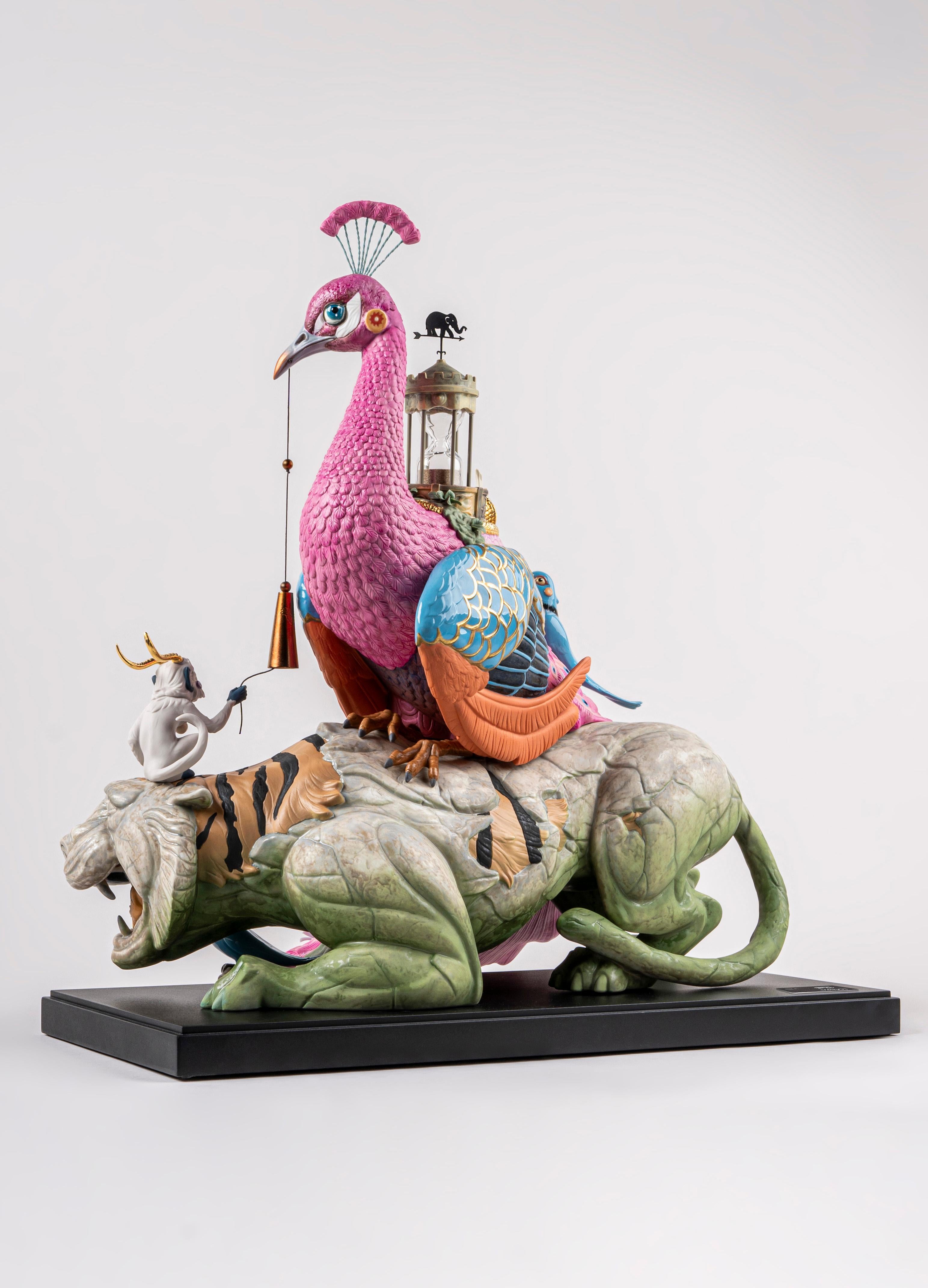 Escultura de porcelana creada por el artista español Dulk. Una obra que es una llamada a la acción para proteger nuestro planeta. Una llamada a la acción para proteger nuestro planeta a través del arte. En Tesoros efímeros, el artista Antonio Segura