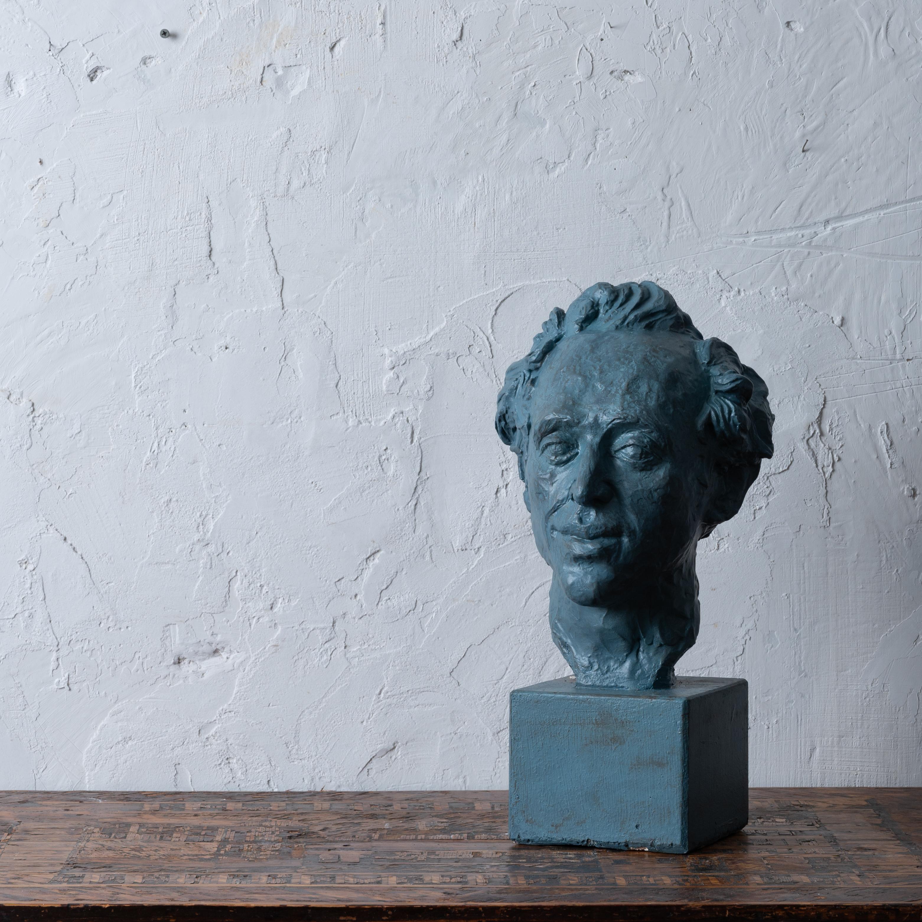 American Ephraim Doner Plaster Bust by Florence Fiore For Sale