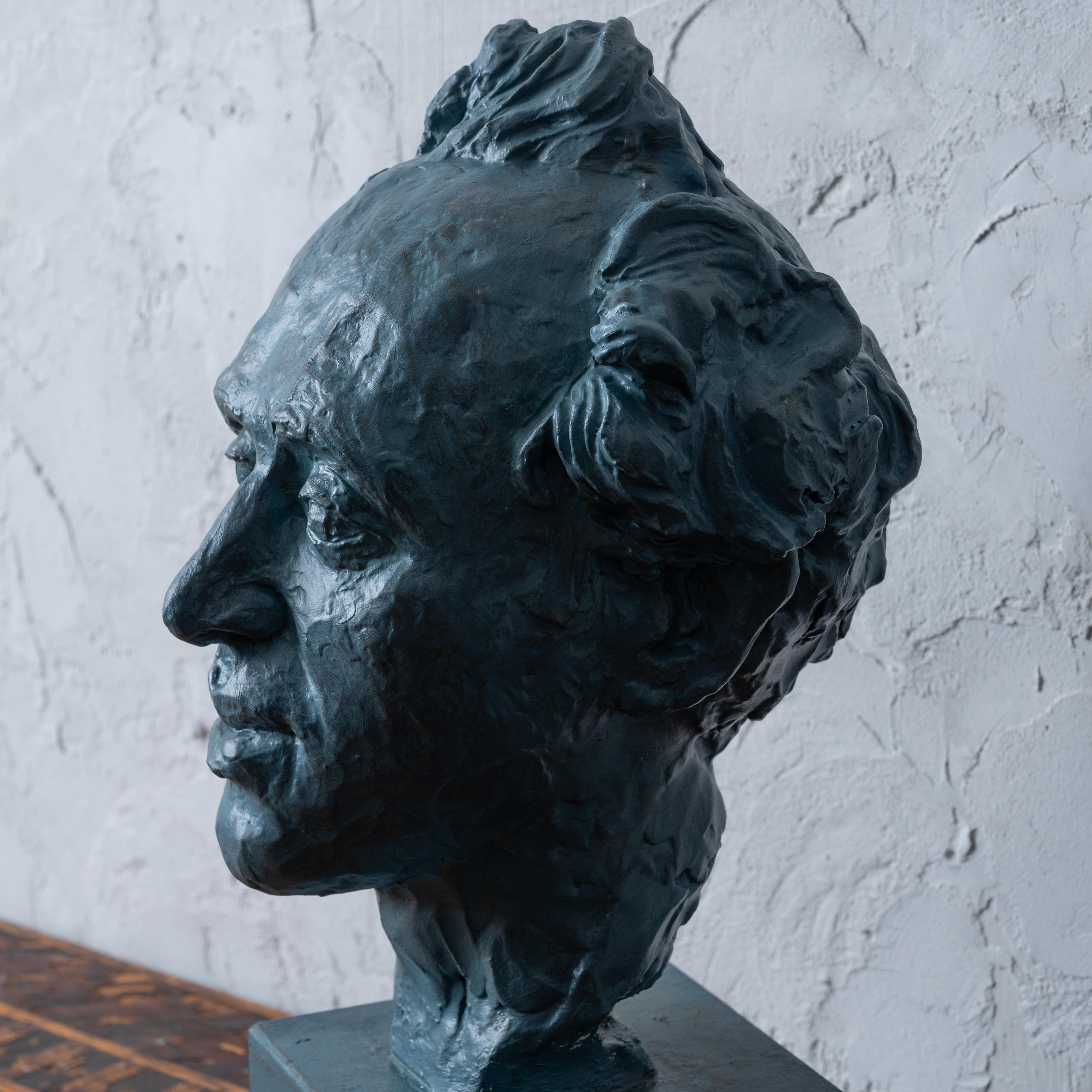 Ephraim Doner Plaster Bust by Florence Fiore For Sale 2