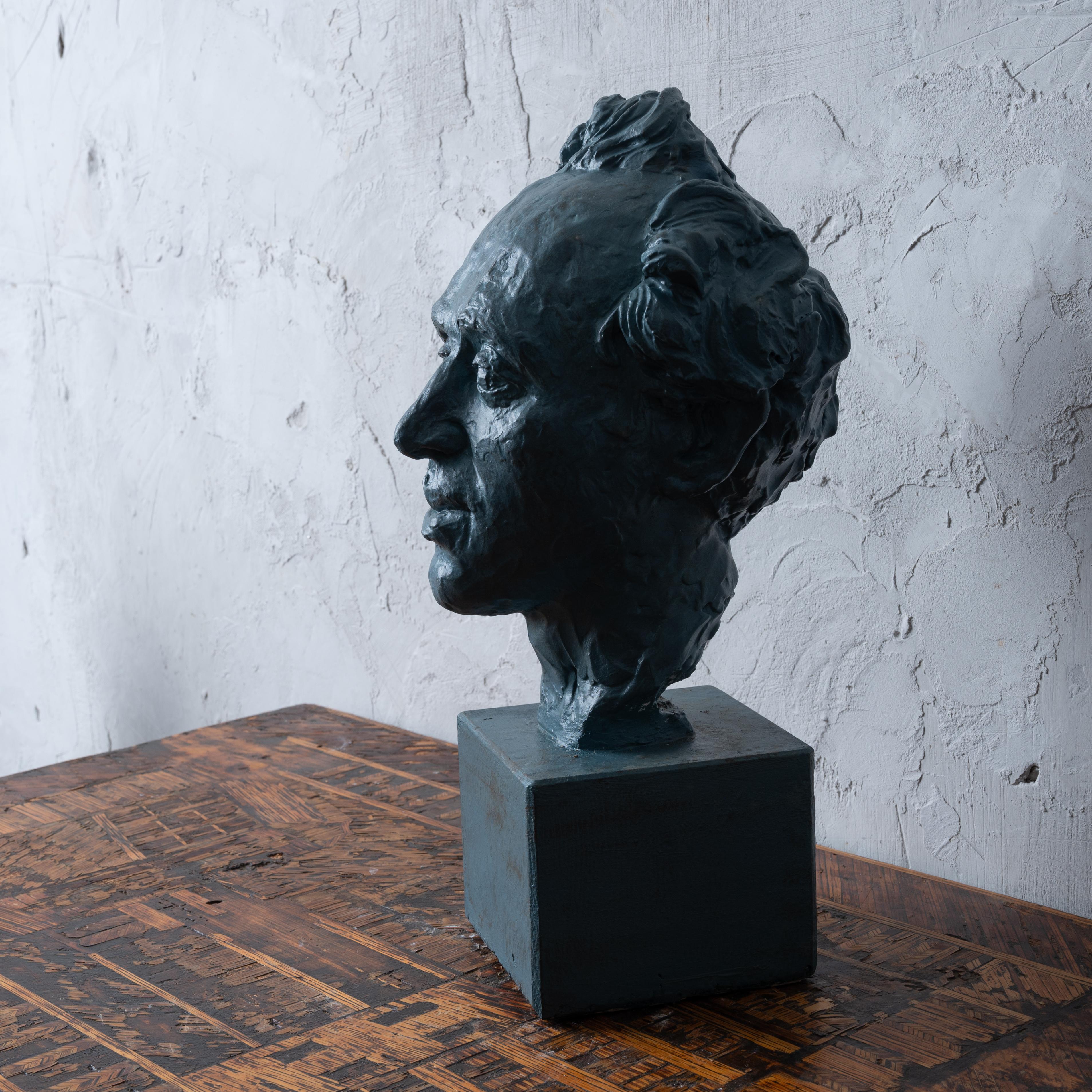 Ephraim Doner Plaster Bust by Florence Fiore For Sale 3