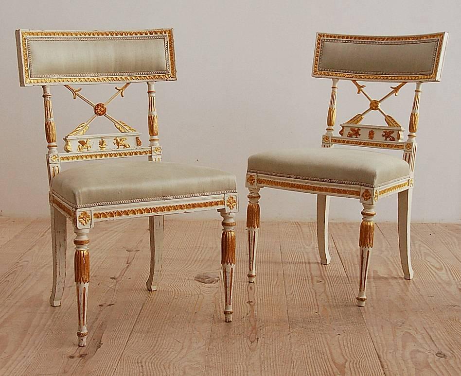 Ephraim Ståhl, Late Gustavian / Early Empire Chairs, Pair, Circa 1800 10