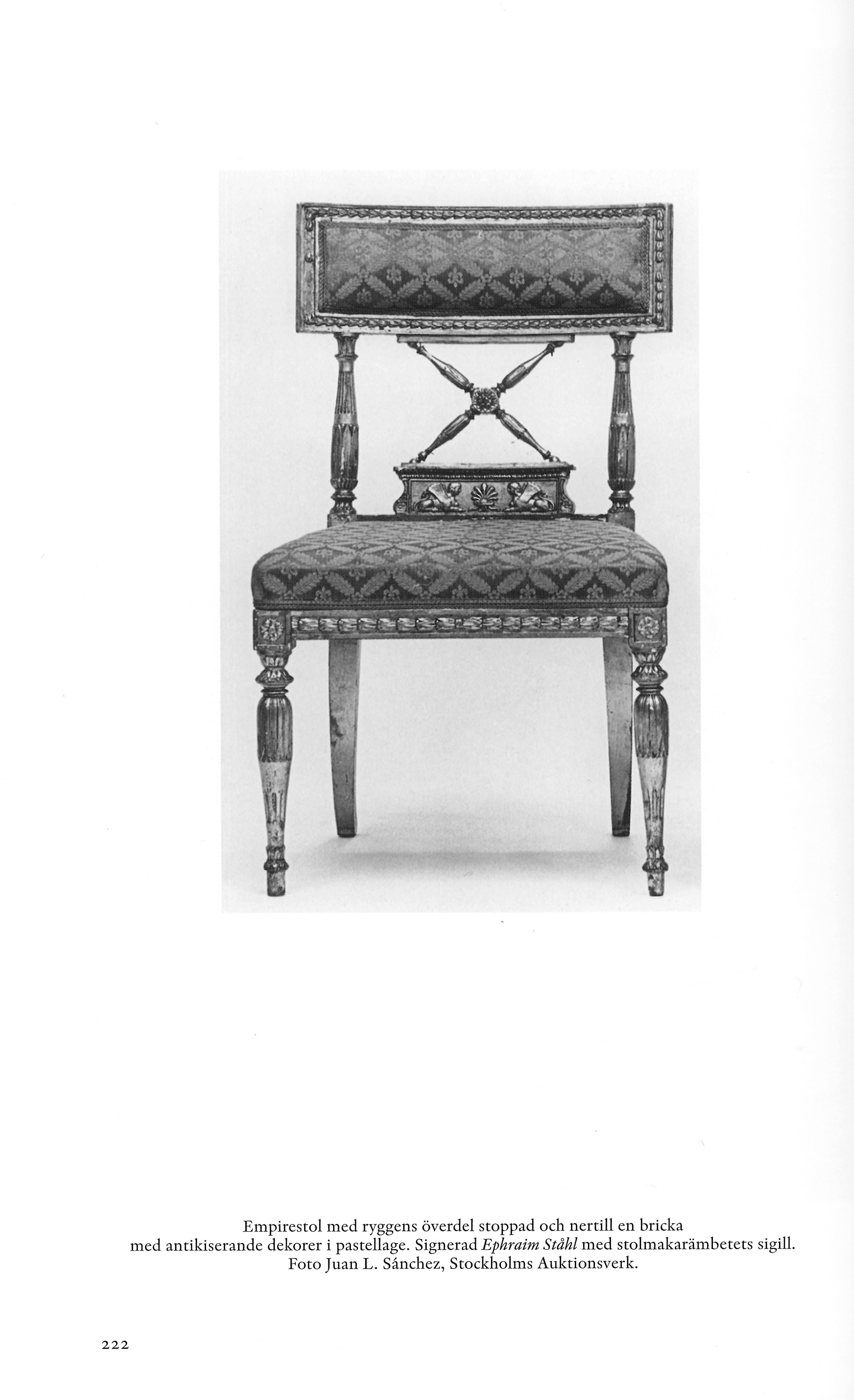 Ephraim Ståhl, Late Gustavian / Early Empire Chairs, Pair, Circa 1800 5