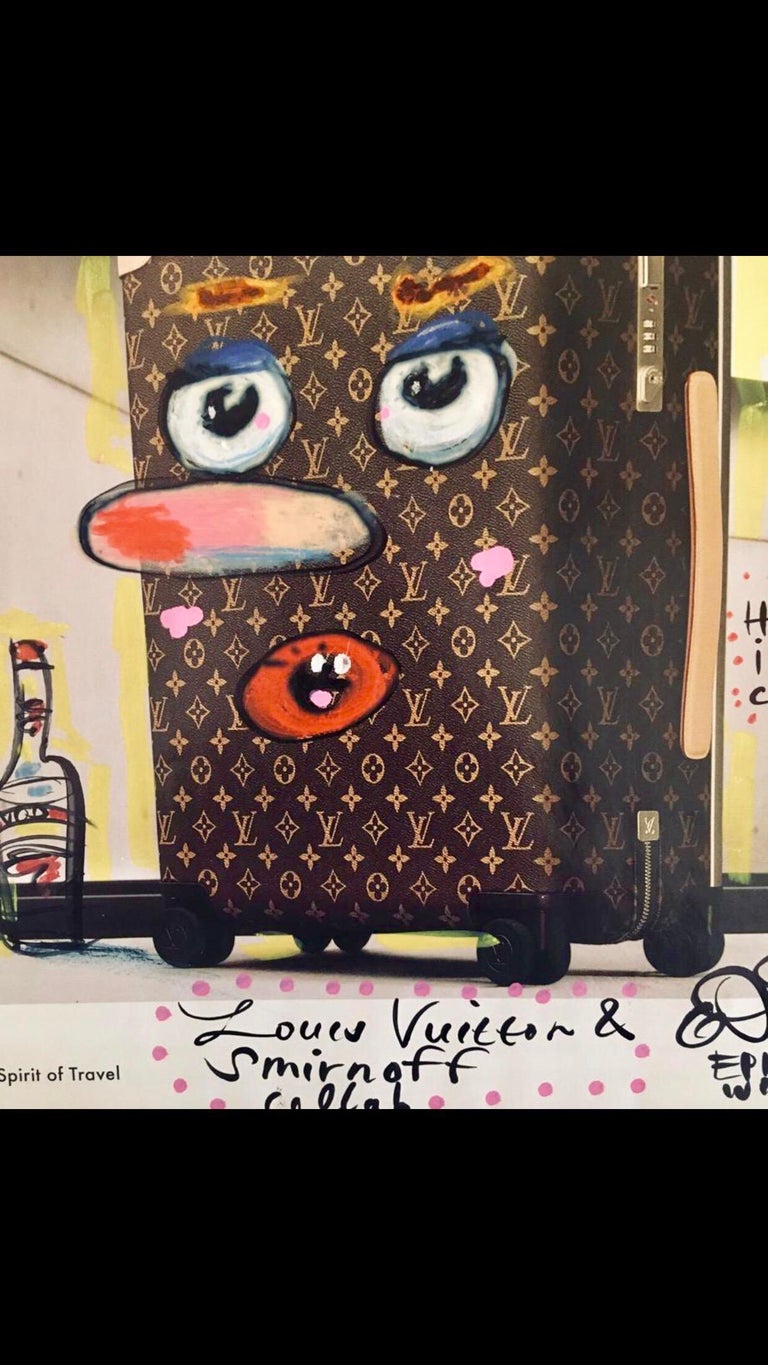 Ephraim Wuensch - Mixed Media Louis Vuitton + Smirnoff Collab Pop Art  Drawing NYC Street Art For Sale at 1stDibs