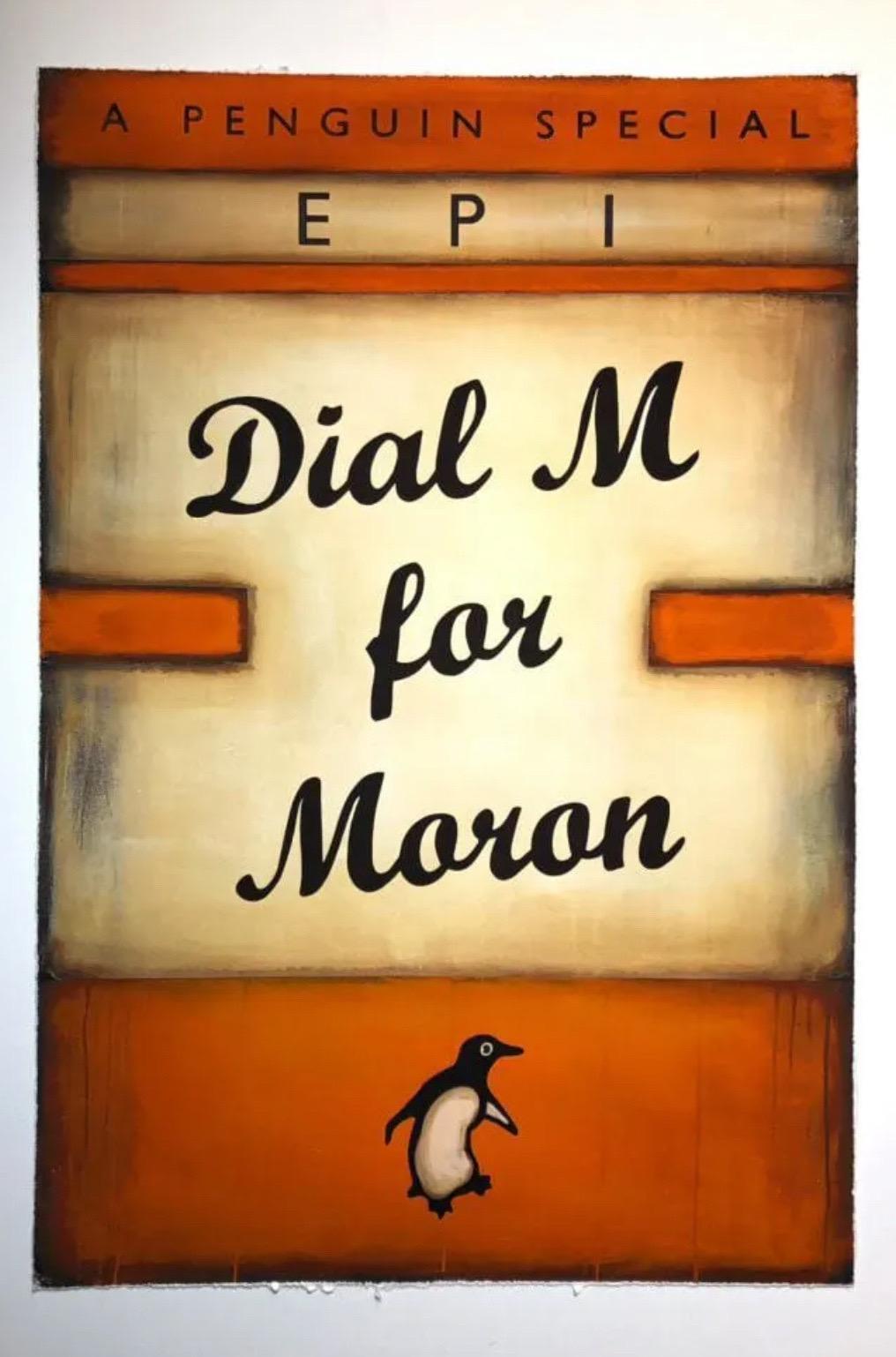 Epi, Zifferblatt M für Moron (Orange), 2022 – Print von Epi 