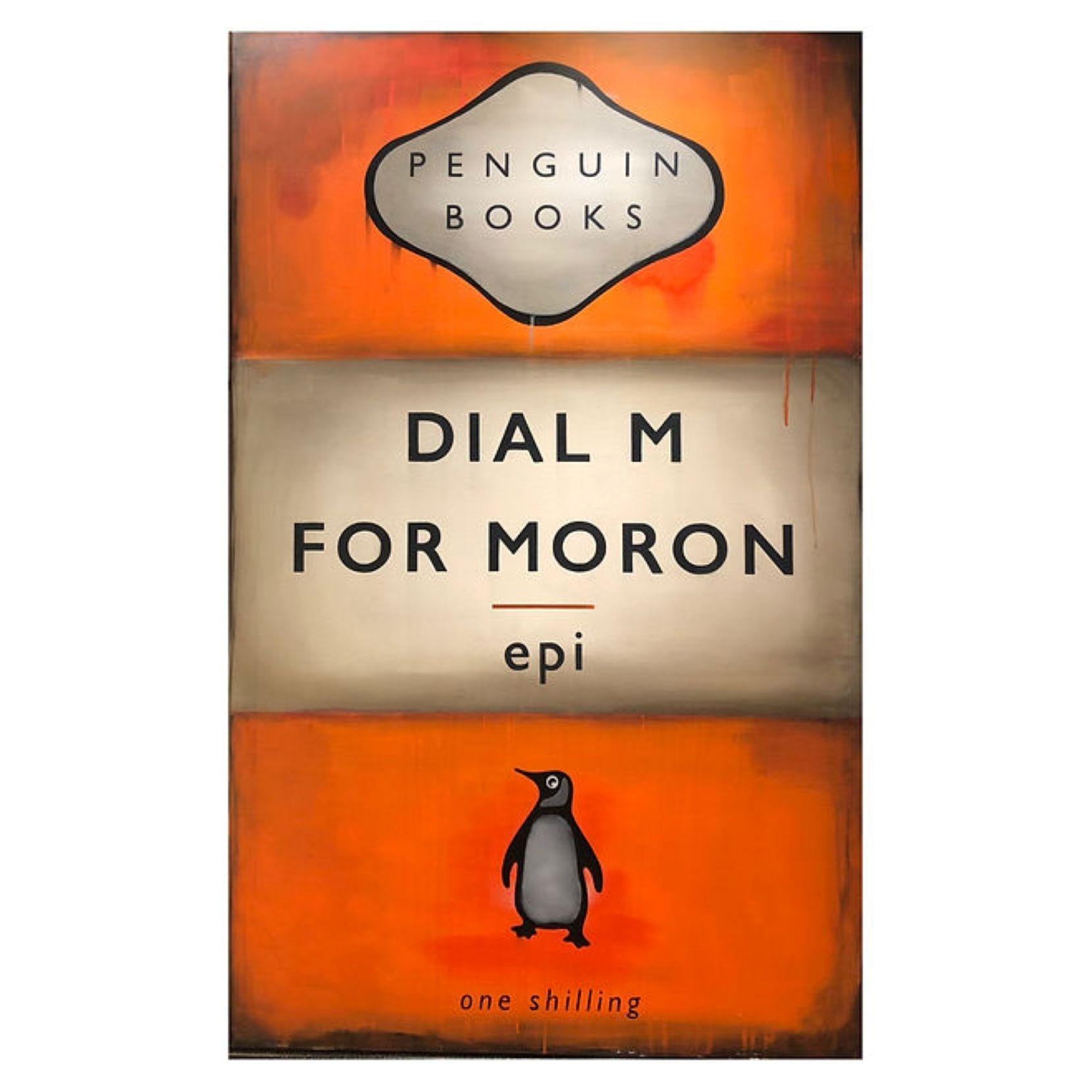 Epi Dial M Figurative Painting - Dial M (For Moron) Penguin Book