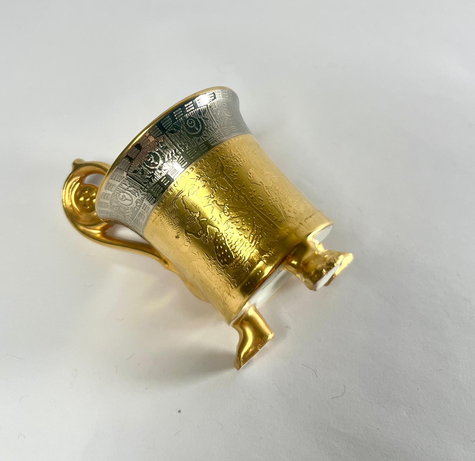 Royal Epiag Tschechoslowakei Porzellantasse und Untertasse - Anfang 20. im Angebot 1