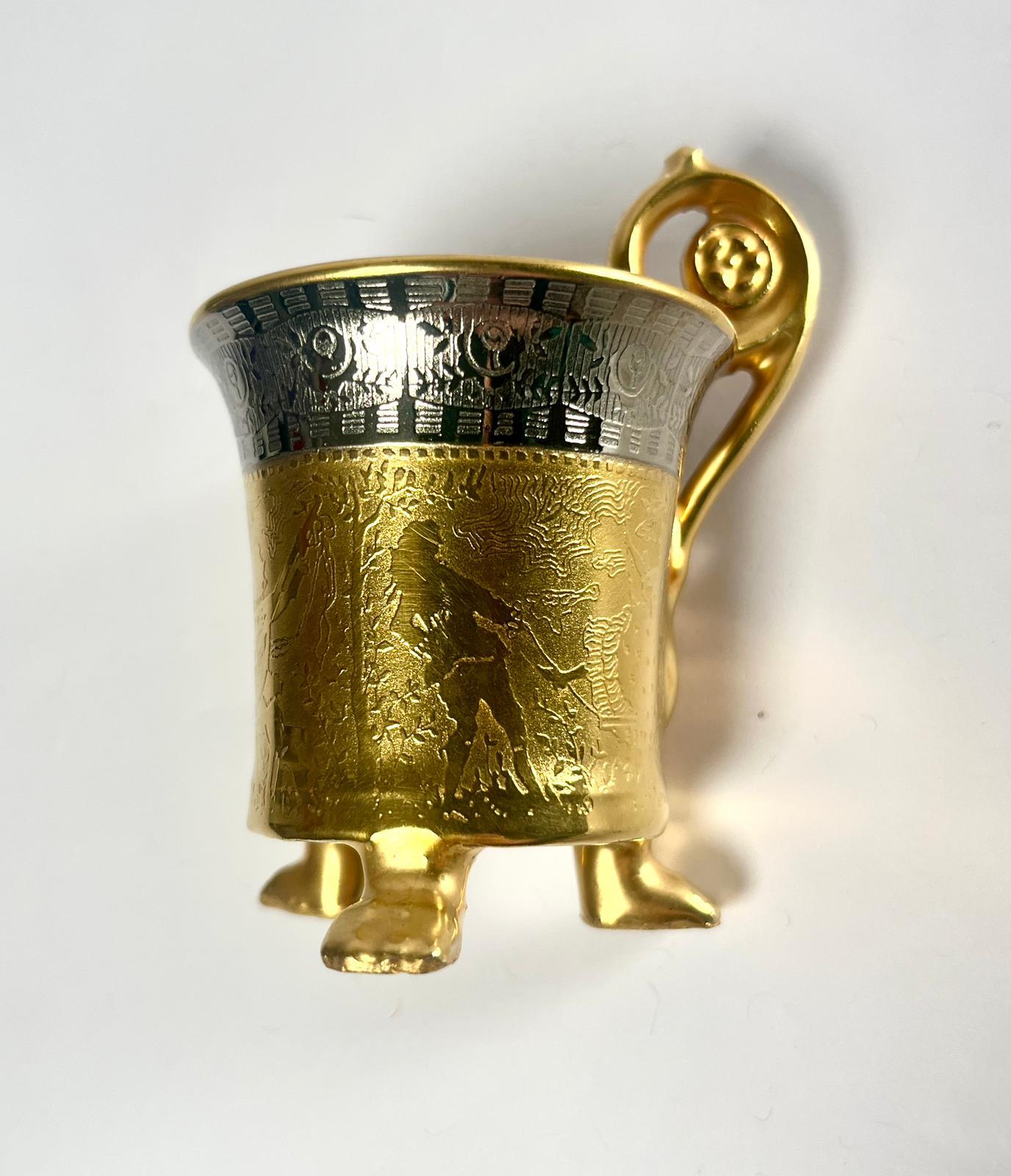 Royal Epiag Tschechoslowakei Porzellantasse und Untertasse - Anfang 20. im Angebot 2