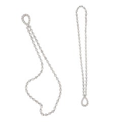 Epic! 18 Karat White Gold 2.89 Cttw. Diamond Shoulder Duster Dangle Earrings