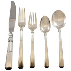 Epic by Gorham Sterling Silver Flatware Set for 8 Service 44 Pieces Art Deco