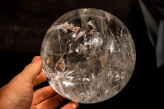 Epische große Quarzkugel mit Regenbögen