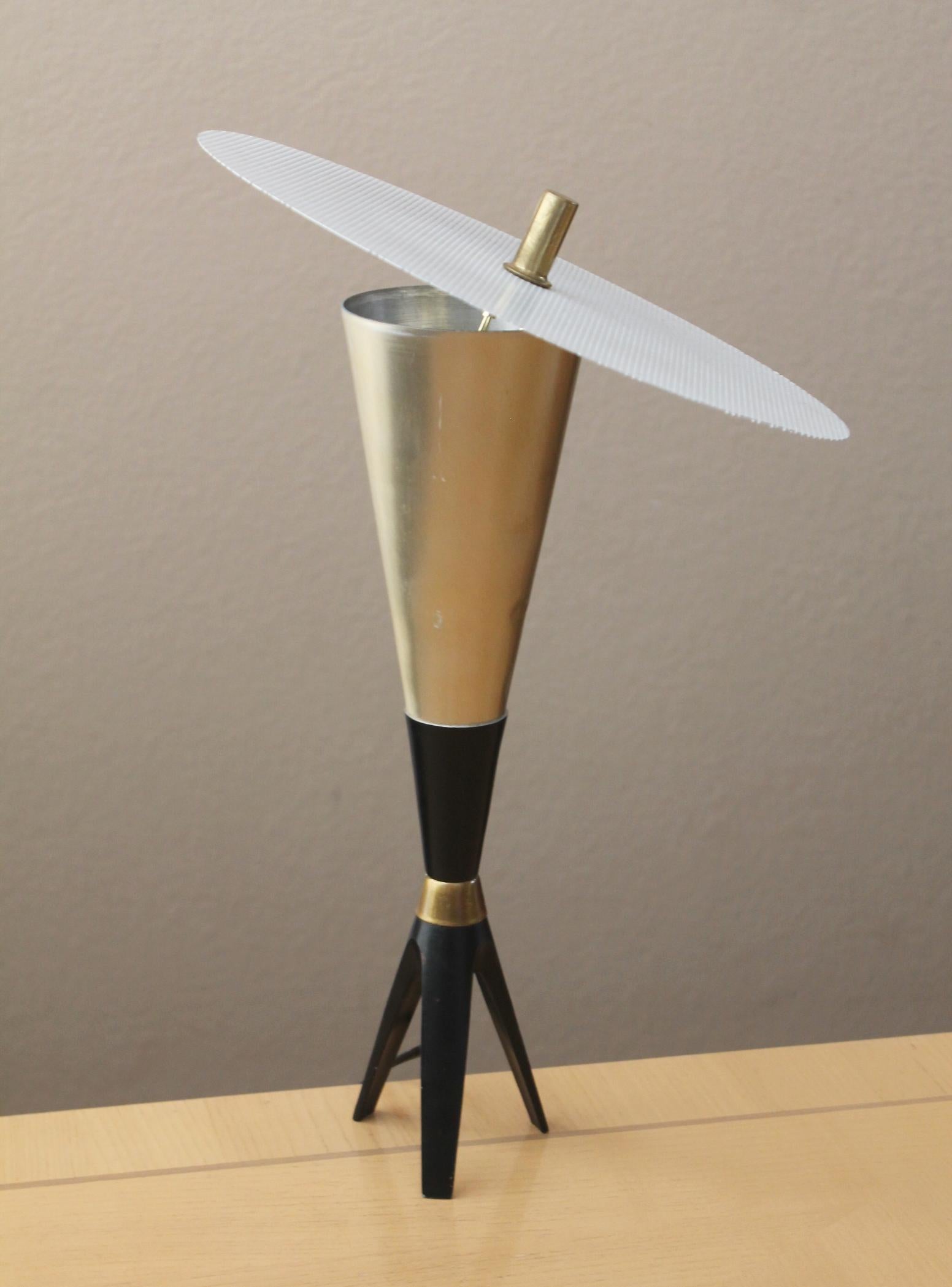 Mid-Century Modern EPIC ! Lampe réflectrice de fusées ! Gino Sarfatti mi-siècle moderne Italie Stilnovo en vente