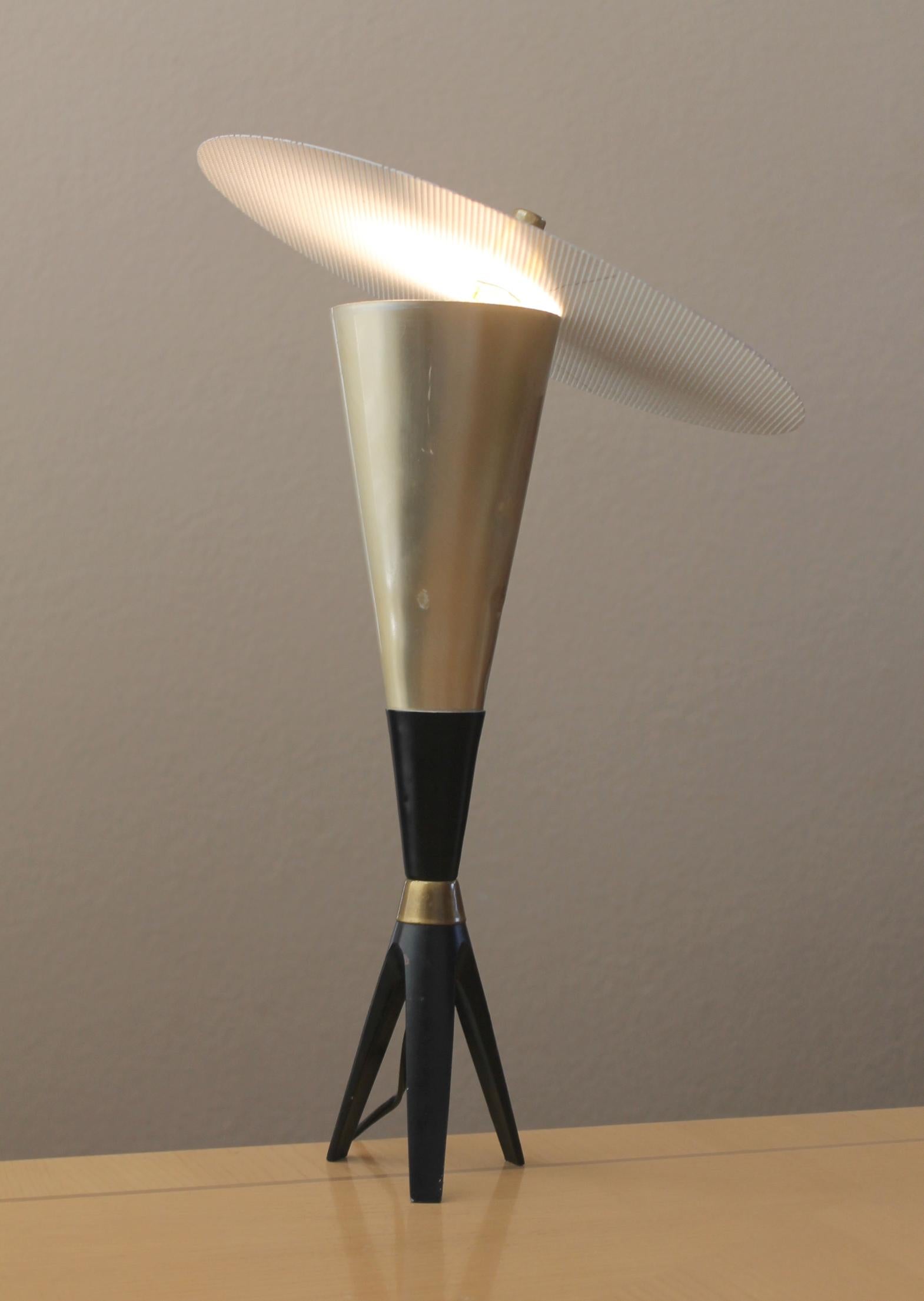 italien EPIC ! Lampe réflectrice de fusées ! Gino Sarfatti mi-siècle moderne Italie Stilnovo en vente