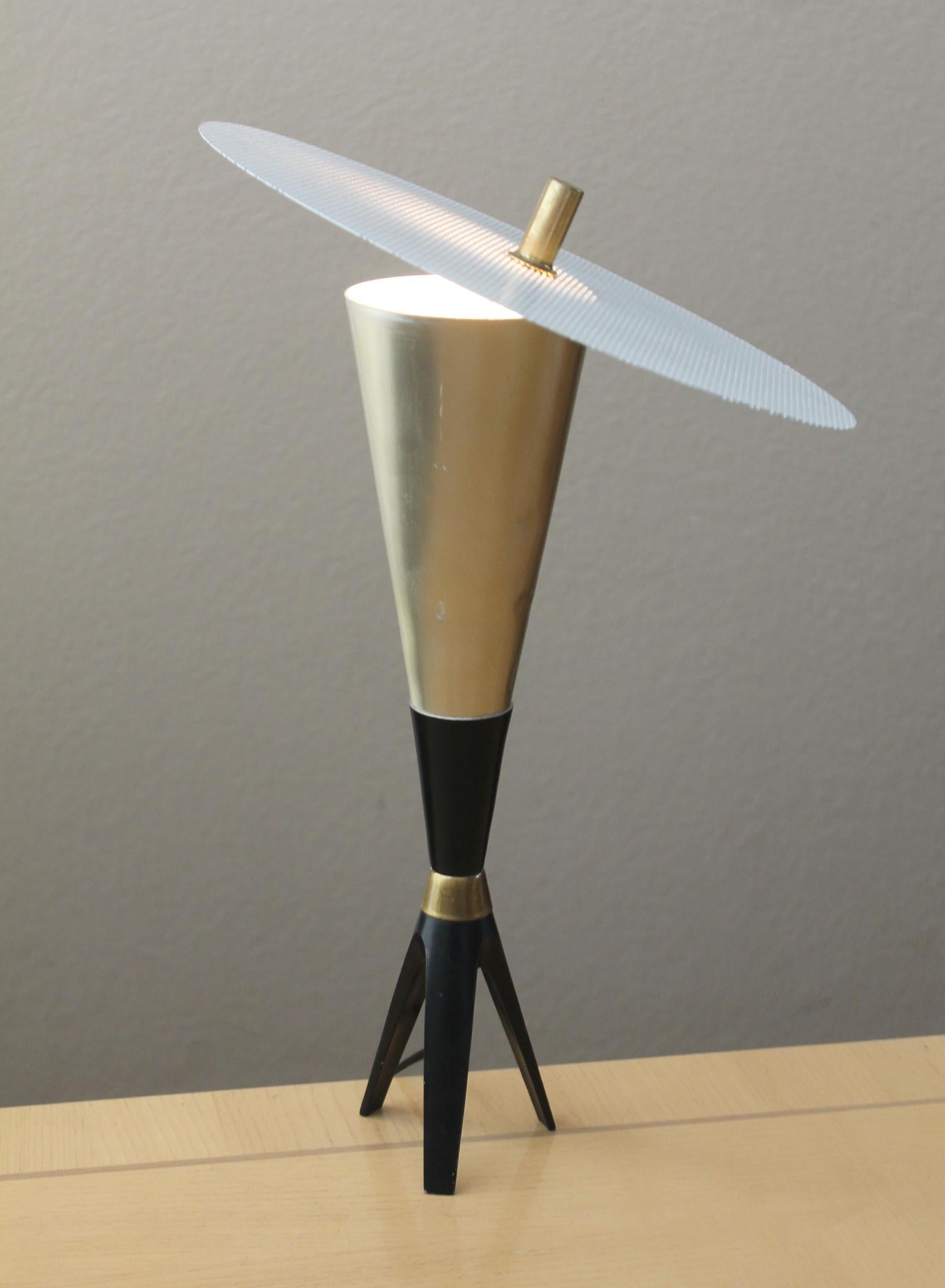 EPIC ! Lampe réflectrice de fusées ! Gino Sarfatti mi-siècle moderne Italie Stilnovo en vente 2
