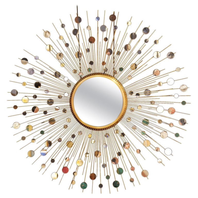 Epic Star Burst Constellation Mirror by Thomas Pheasant for Baker Furniture Co.