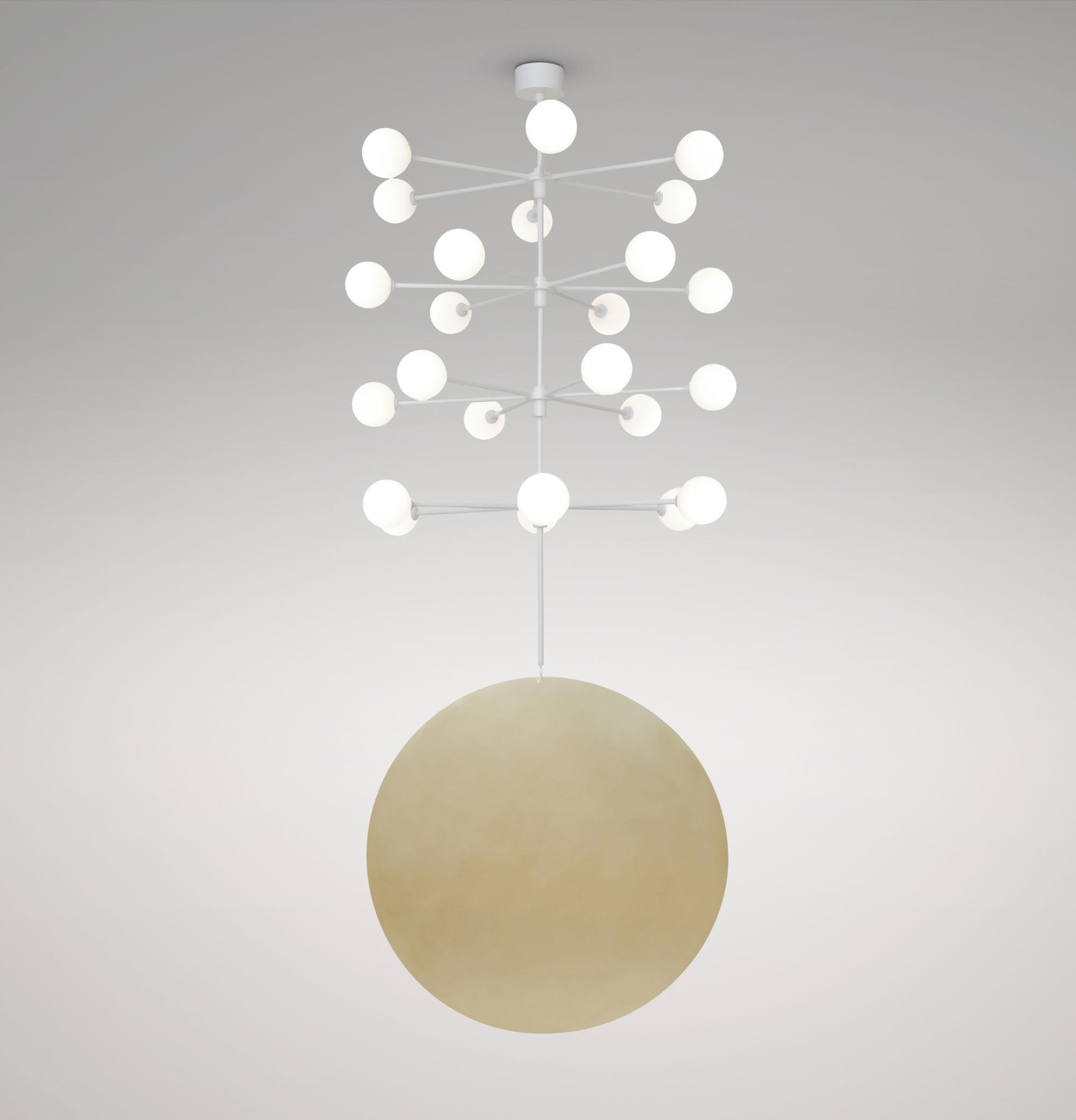 Postmoderno Lampada a sospensione Epic Three a 4 file di Atelier Ati in vendita