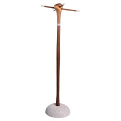 "Epic" Walnut and Granite Coat Stand by Jose Lara for Lignico, Spain, 2025
