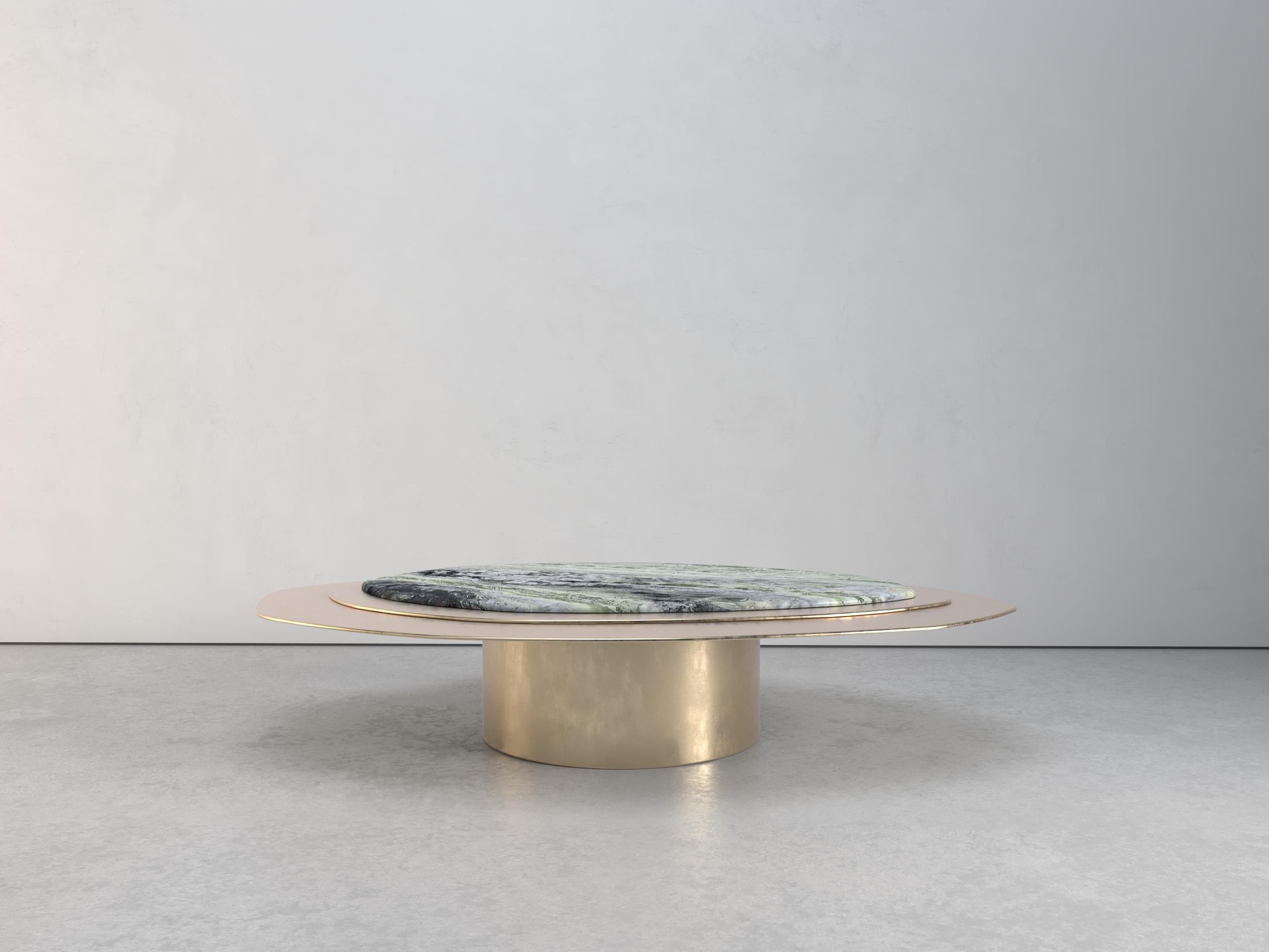 British Epicure IX Jade River Marble Limited Edition Coffee Table by Grzegorz Majka For Sale