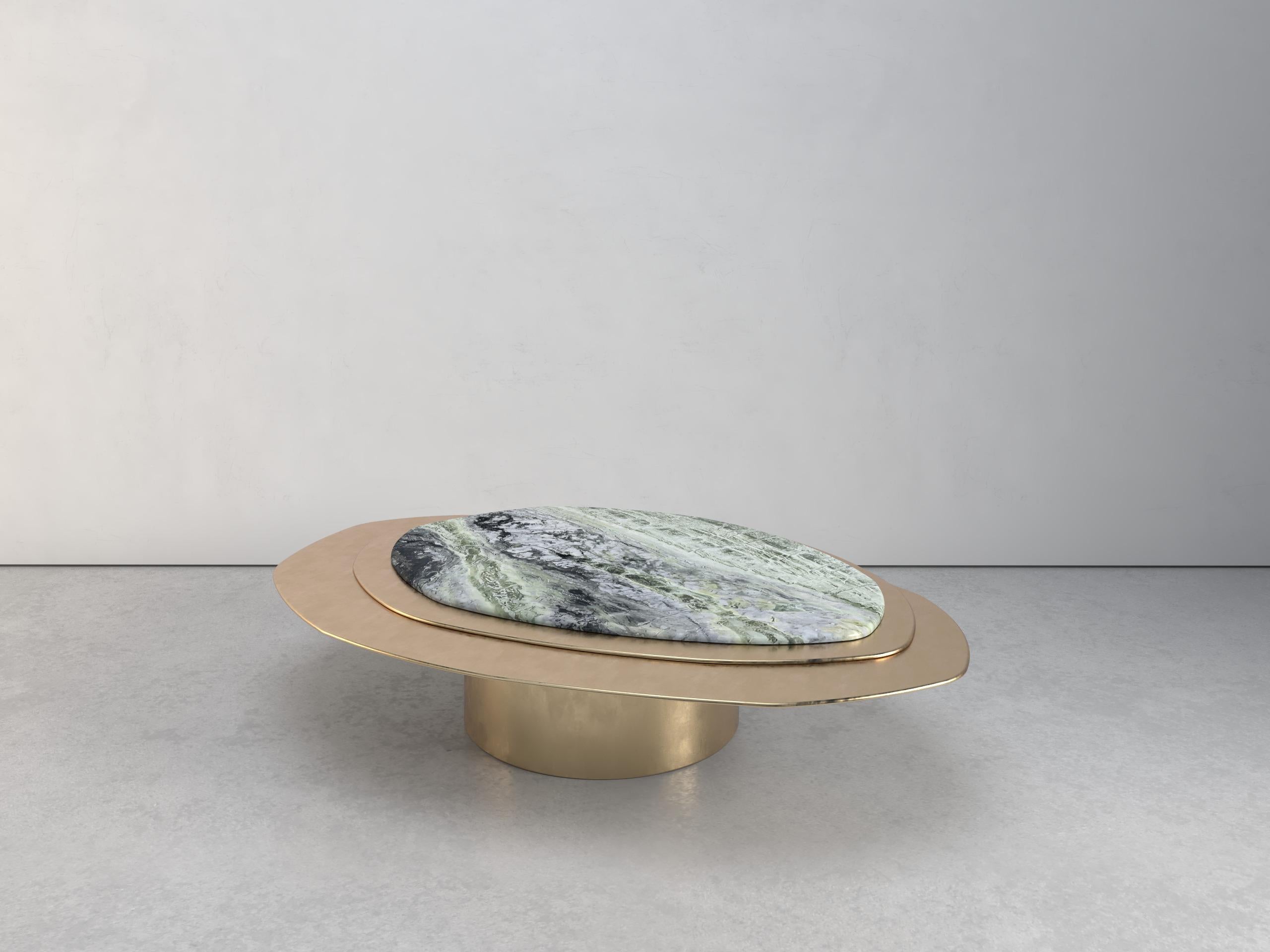 Epicure IX Jade River Marble Limited Edition Coffee Table by Grzegorz Majka In New Condition For Sale In Geneve, CH