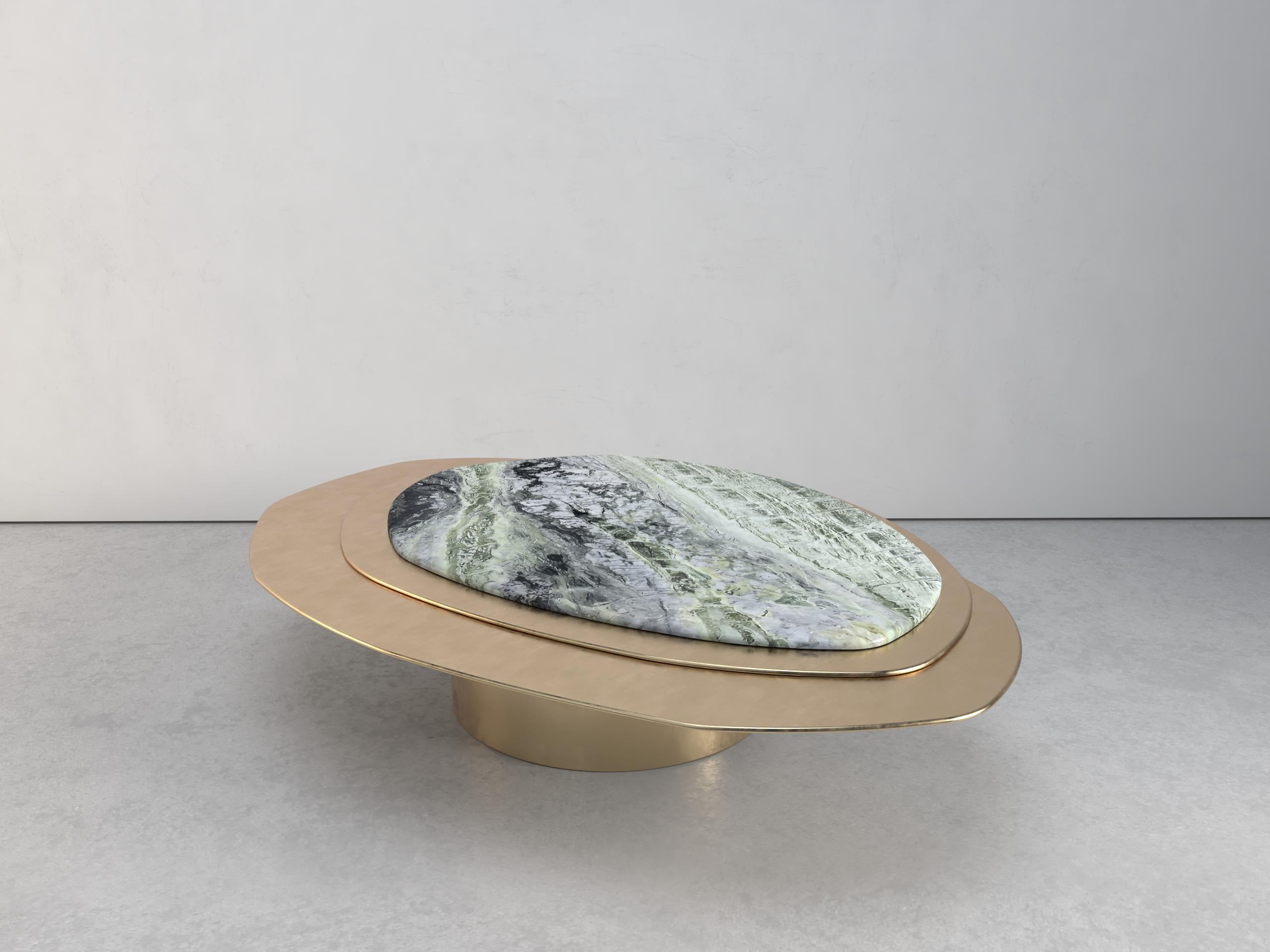 Contemporary Epicure IX Jade River Marble Limited Edition Coffee Table by Grzegorz Majka For Sale