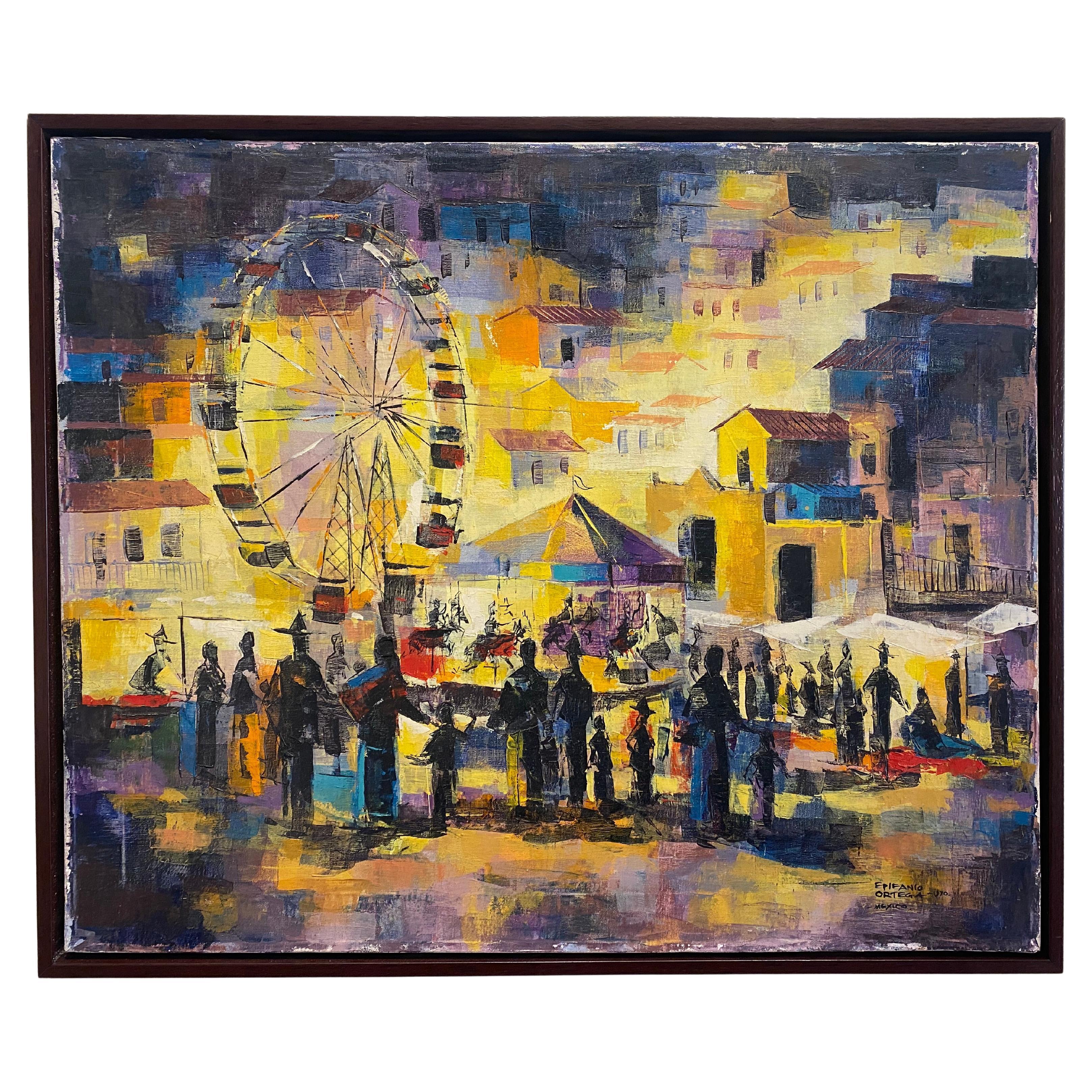 Una luminosa celebrazione della comunità, del colore e dello spirito latino-americano

In Townes, Ortega cattura la vibrante essenza del momento più magico di una città: la fiera annuale al crepuscolo, quando le ombre si allungano e la notte inizia