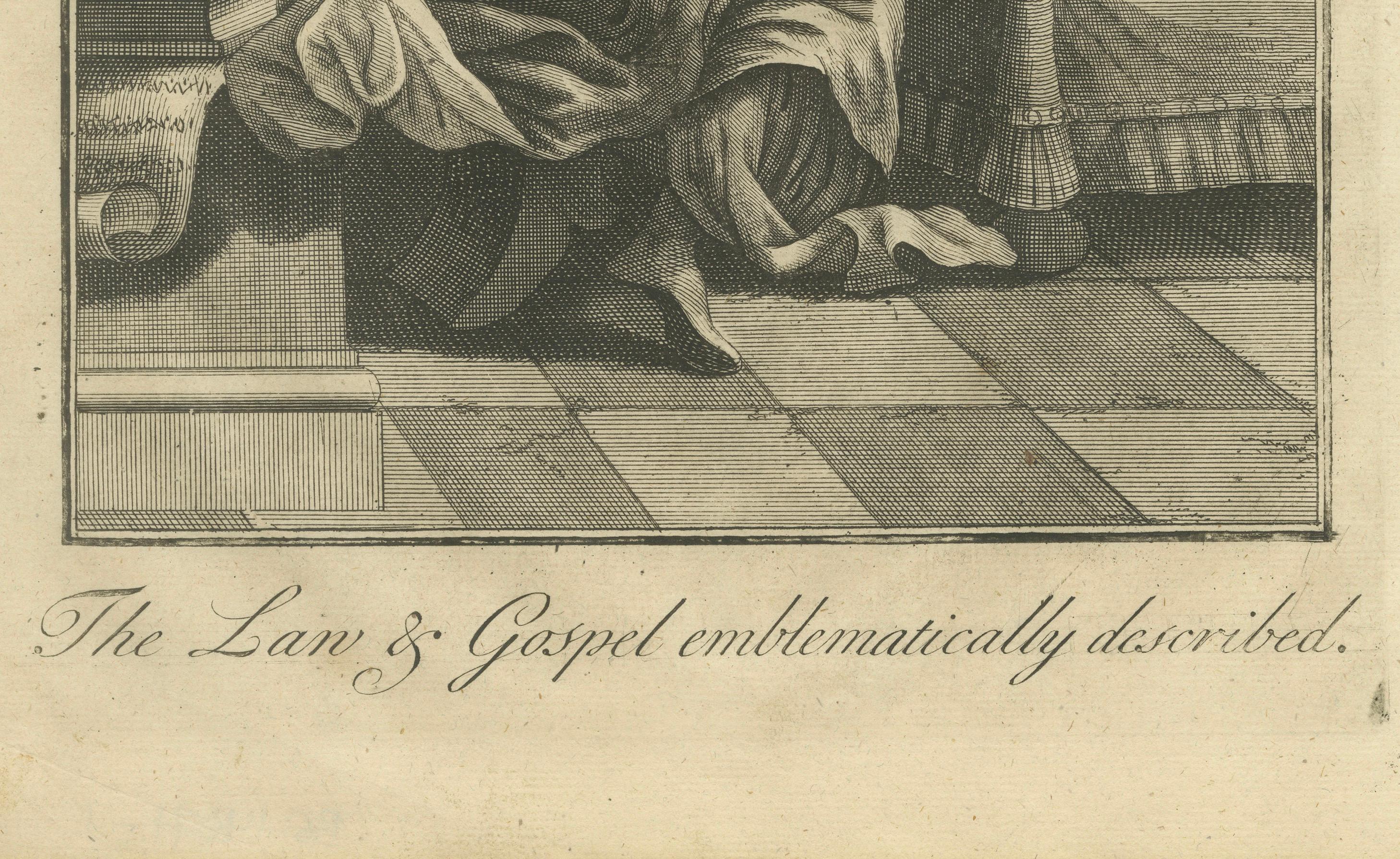 Hebräerbrief Kupferstich - Paulus, Gesetz & Evangelium Allegorie ca. 1735

Beschreibung:
Dieser faszinierende antike Stich mit dem Titel 