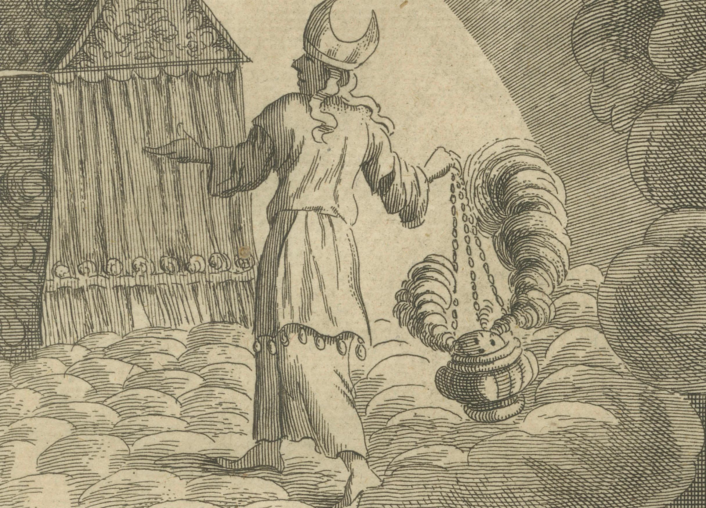Hebräerbrief Kupferstich - Paulus, Gesetz & Evangelium Allegorie ca. 1735 (Mitte des 18. Jahrhunderts) im Angebot