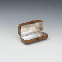 Epns Sandwich Box in Leather Case