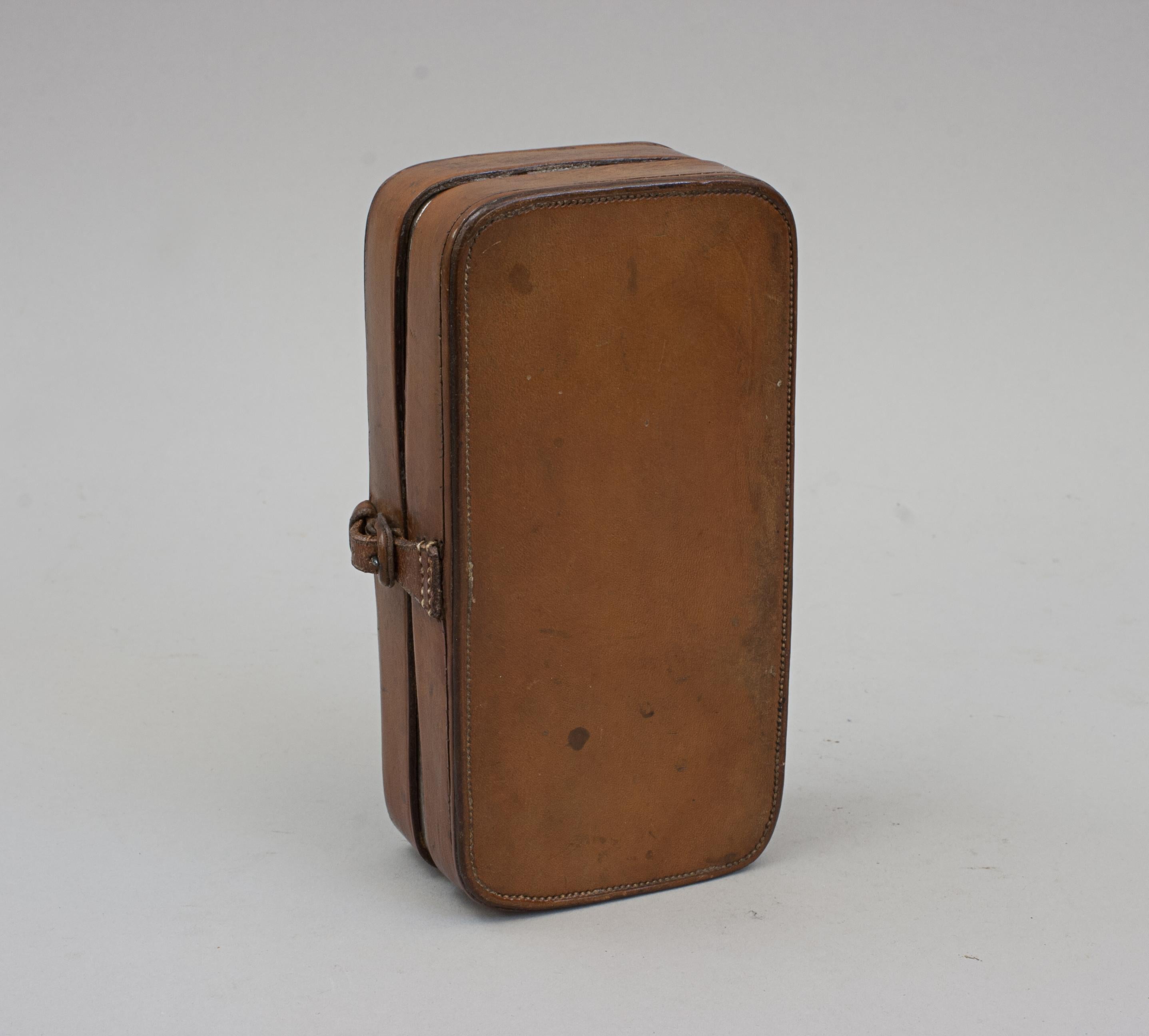 20th Century Epns Sandwich Box in Leather Case For Sale