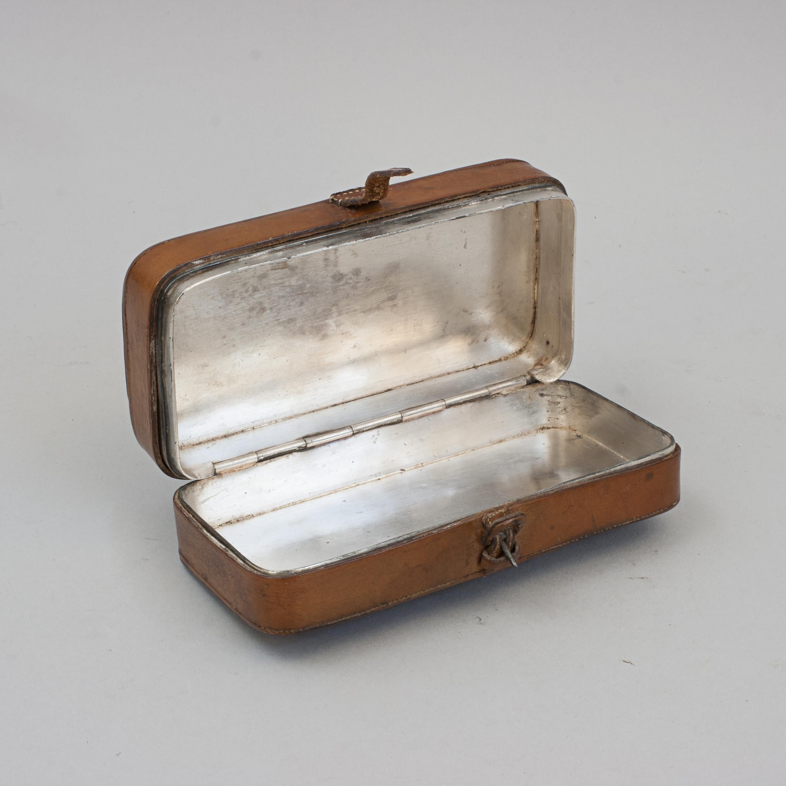 Epns Sandwich Box in Leather Case For Sale 1