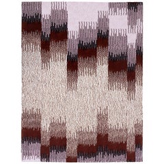 Epoca Due, Small Rug, Oak/Bordeaux 100% Wool by Portego