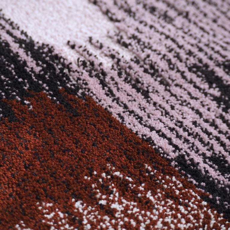 Epoca Due, Extra Large Rug, Oak/Bordeaux 100% Wool by Portego For Sale ...