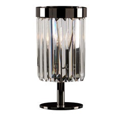Epoca Lampadari 1484 - 1 Light Small Black Table Lamp